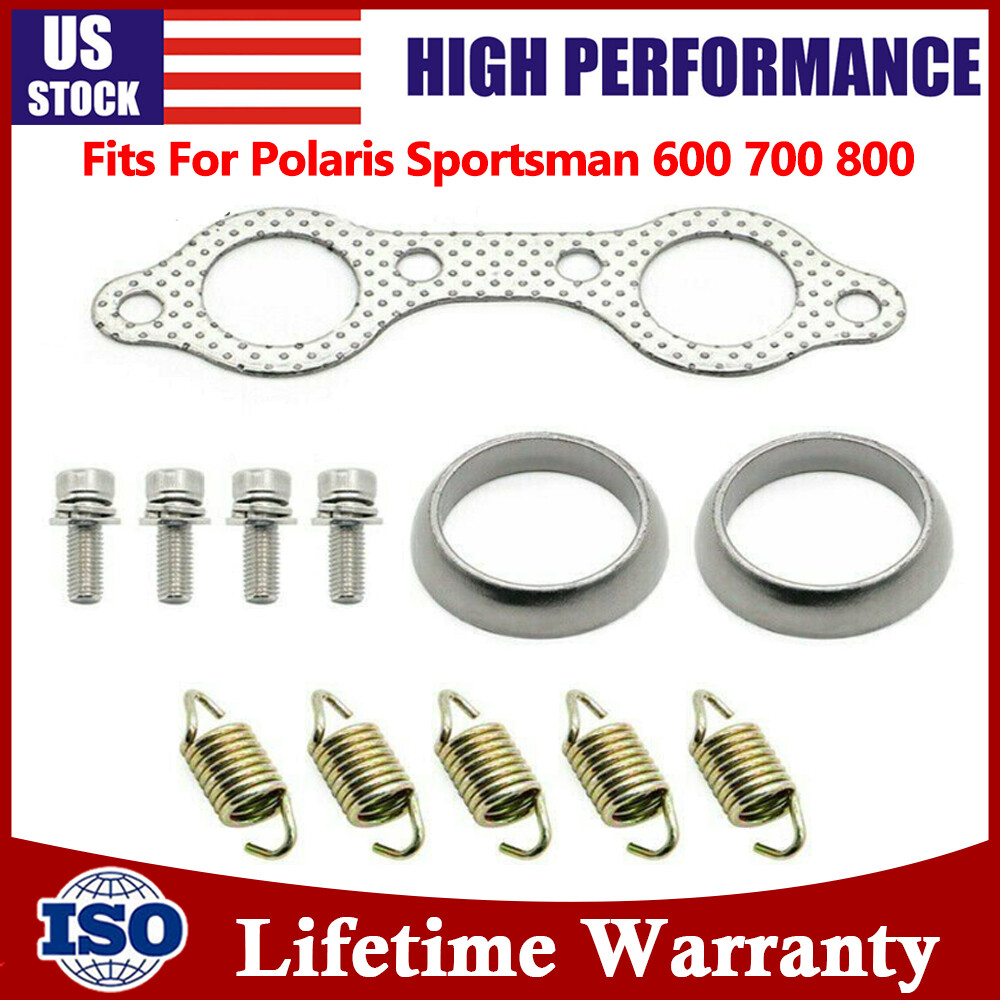 Exhaust Muffler Gasket Spring Seal Rebuild Kit For Polaris Sportsman 600/700/800
