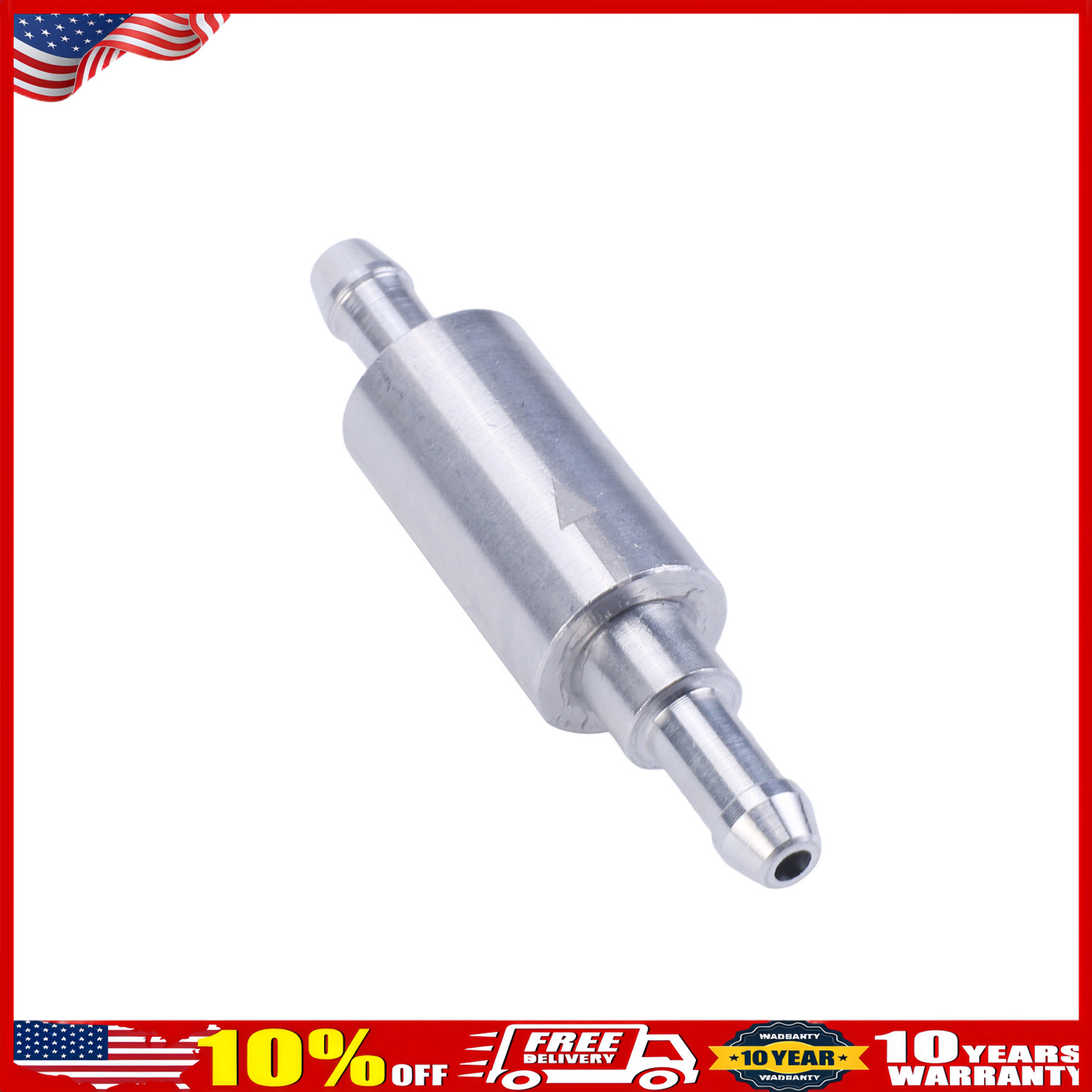 6 PCS BRAKE BLEEDER HOSE, ONE WAY CHECK VALVE TUBE BLEEDING TOOL KIT SILVER US