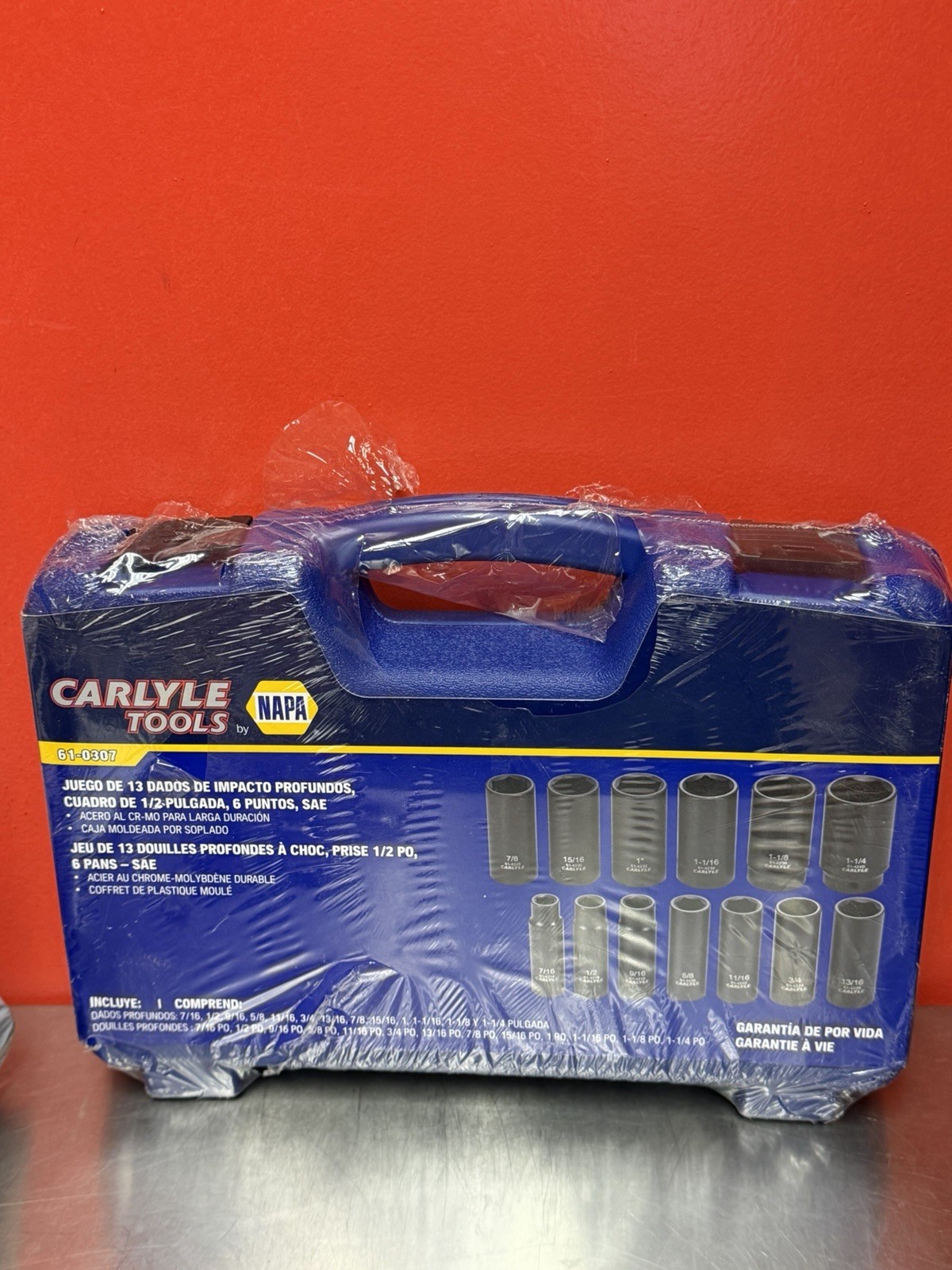 Napa Carlyle 13 Pc, 1/2″ Deep Impact Socket Set, SAE, #61-0307 BRAND NEW!