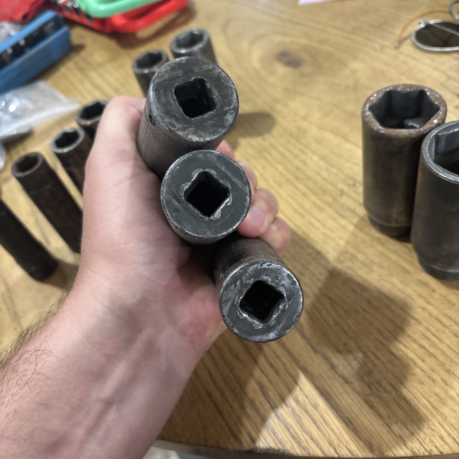 Mostly Snap-on 1/2” Dr Deepwell SAE Impact Socket Set 1/2” – 1 1/4”. 2 Others