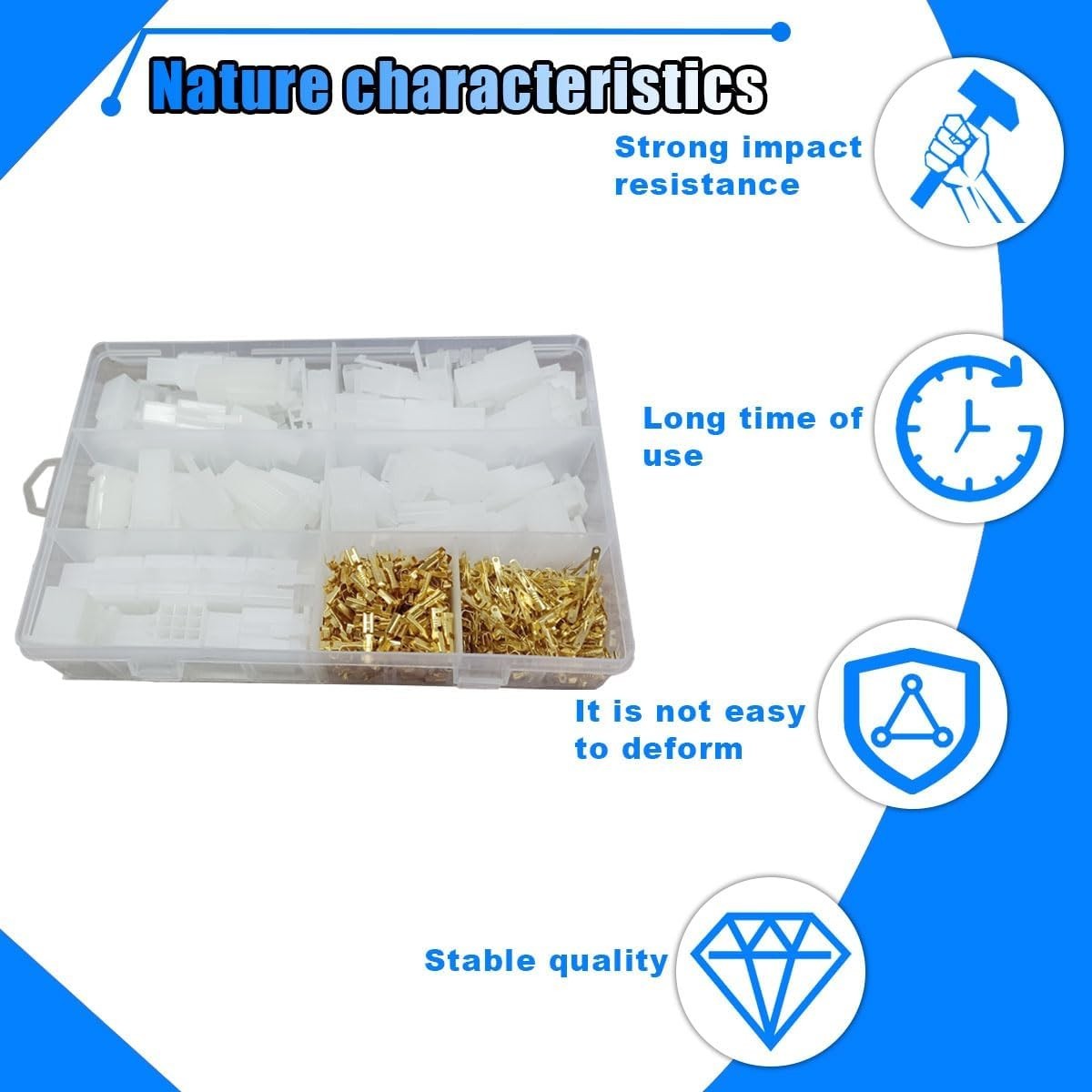432pcs Automotive Electrical Wire Connectors Kit 1 2.8mm 2 3 4 6 9 Pin