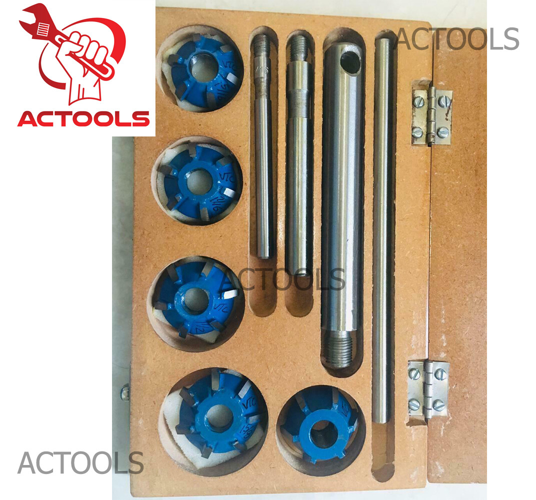 New Carbide Tipped Valve Seat Face Cutter Set Of 5 Pcs Kit Cutters Tip USA