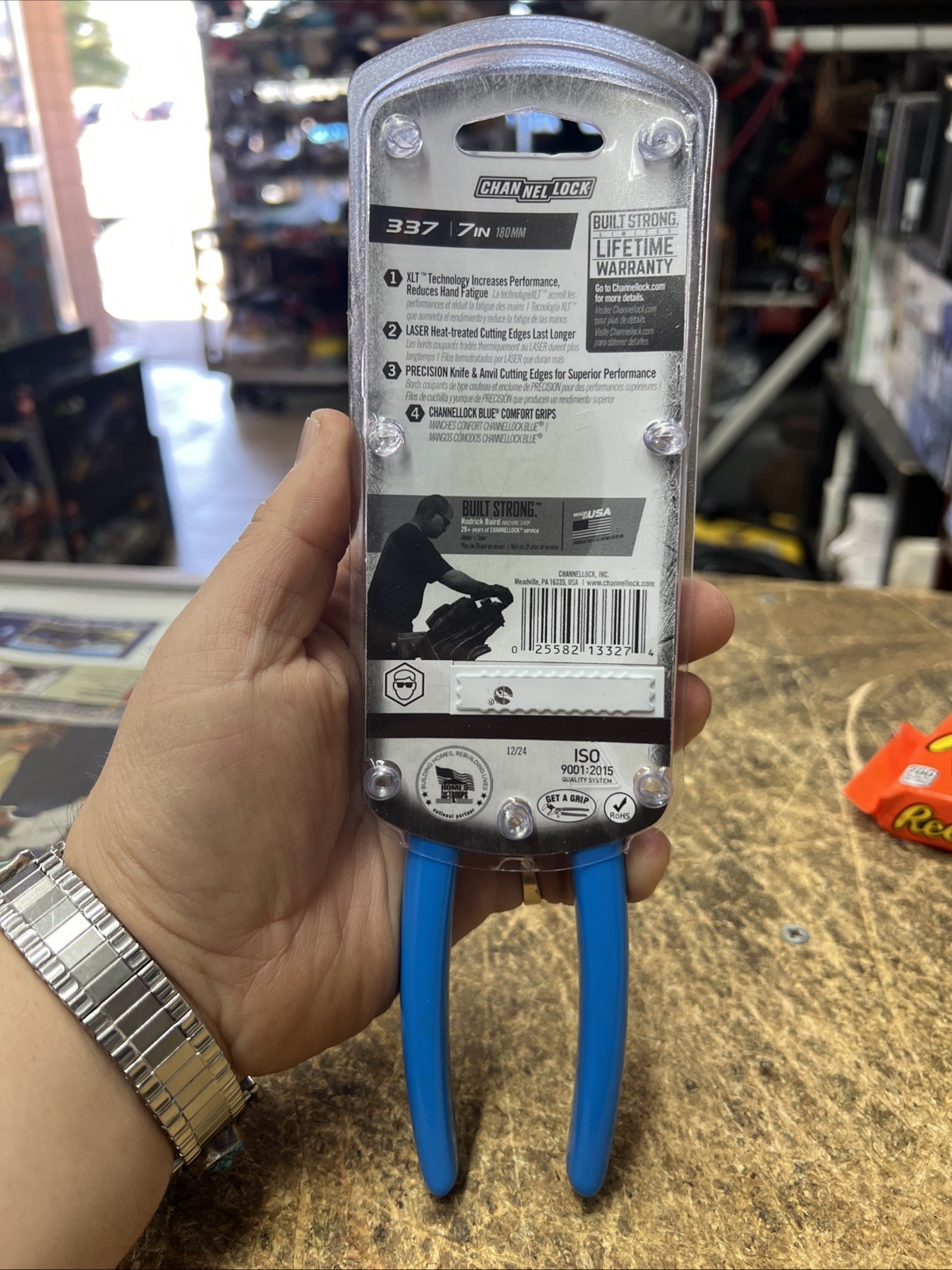 Channellock 337 7″ XLT High Leverage Diagonal Lap Joint Cutting Pliers BRAND NEW