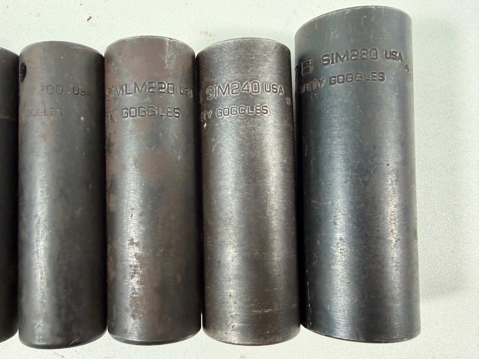 Lot of 8 Snap-On 6 Point Deep Socket Impact -Assorted Sizes See Item Specifics
