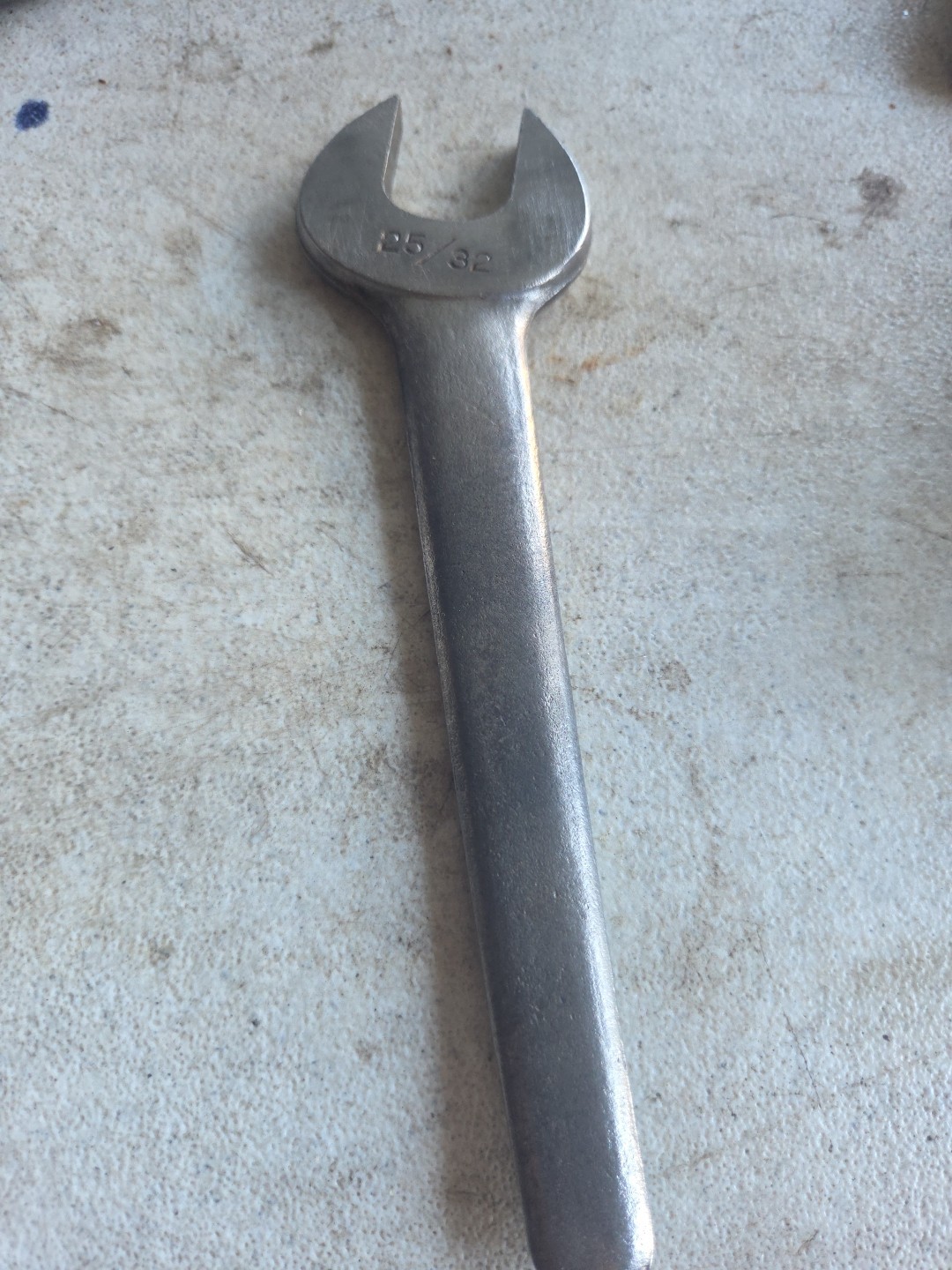 VINTAGE #4 HERBRAND OPEN END WRENCH 25/32″ – GREAT SHAPE SPUD 7″