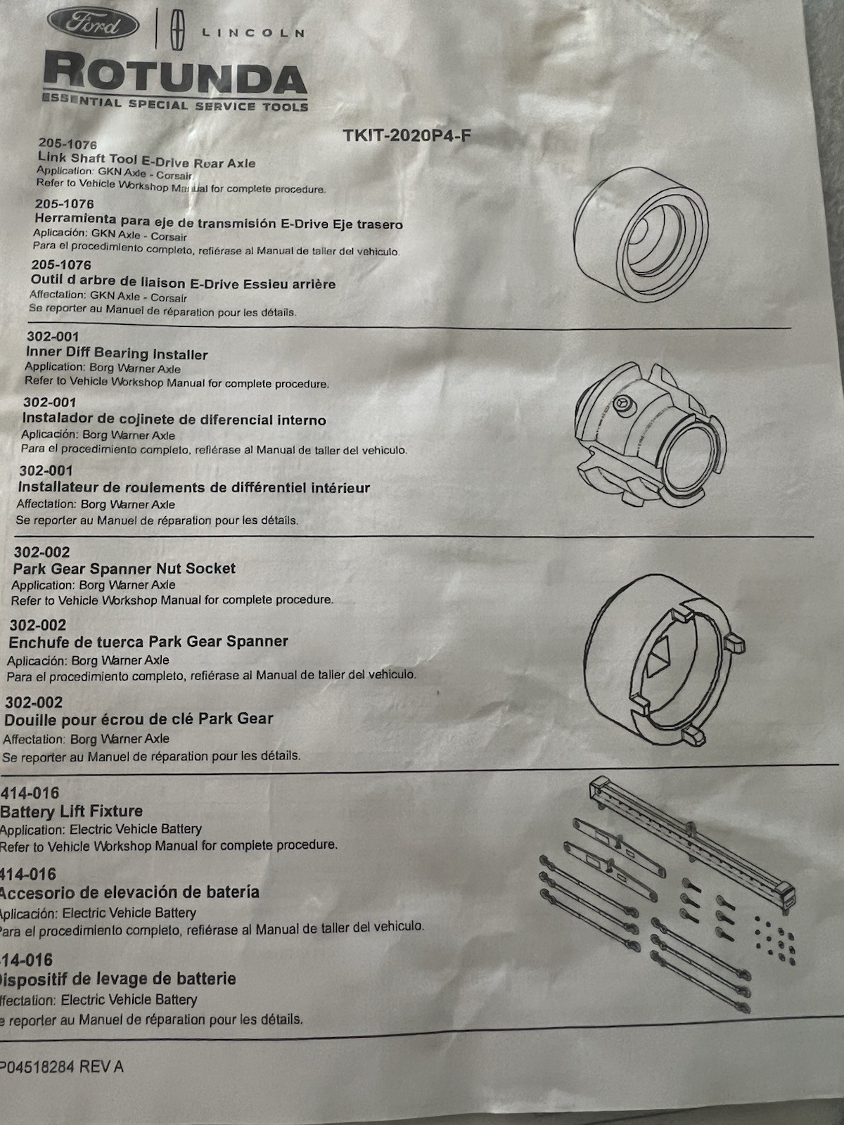 Ford Rotunda TKIT-2019P1-FL 2.0 Diesel Tools Both Cases Plus more EXTRA Read
