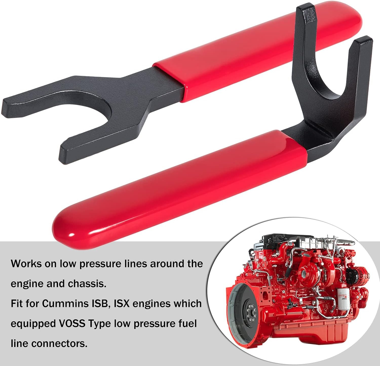 Fuel Line Disconnect Wrench Set Tool for Cummins ISB & ISX Engines 13260