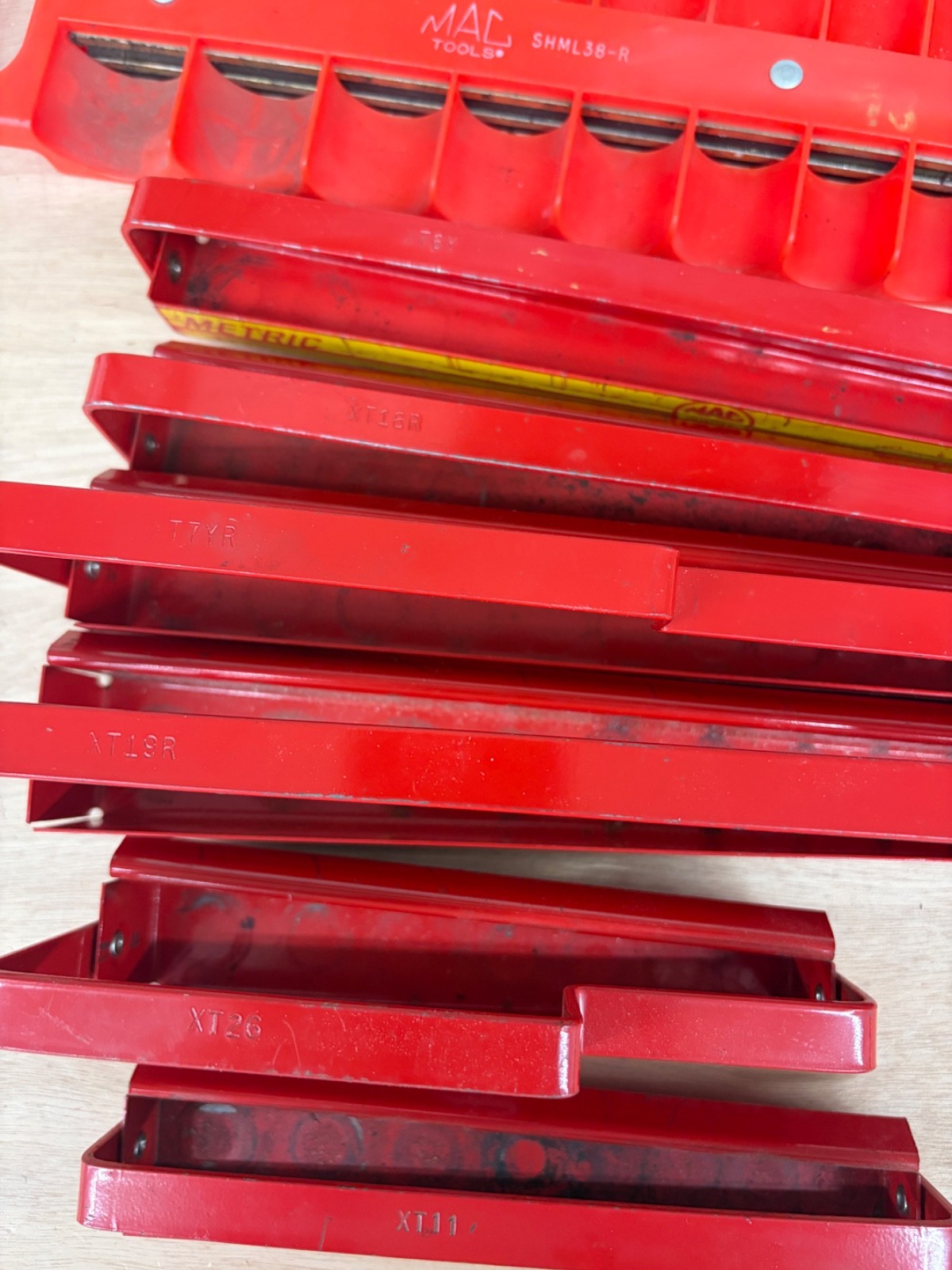 Mac tools socket trays – qty 7 pcs