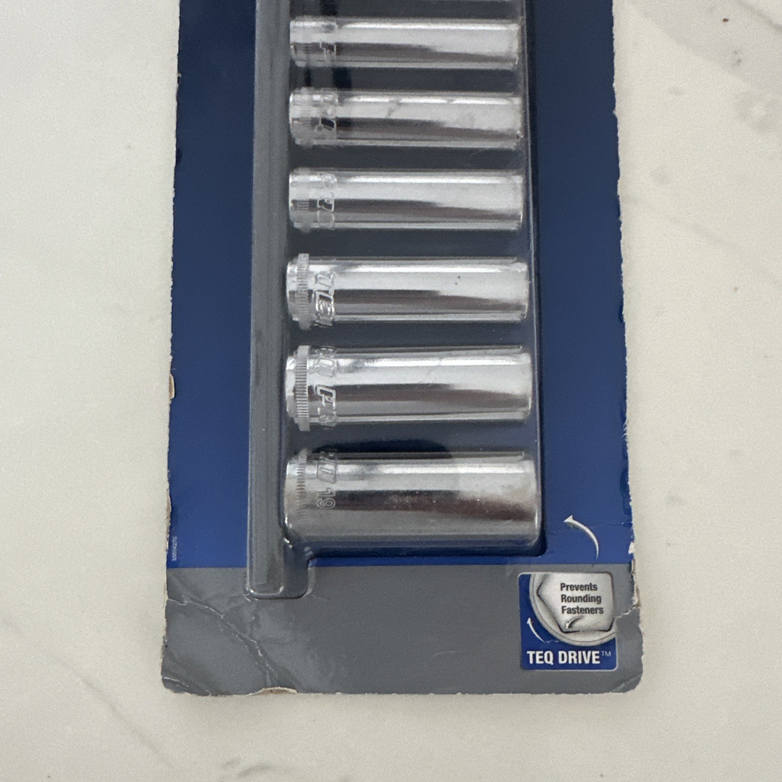 TEQ Correct By Gearwrench Deep Socket Set, Metric, 3/8 Drive, 9PC 8-19mm New
