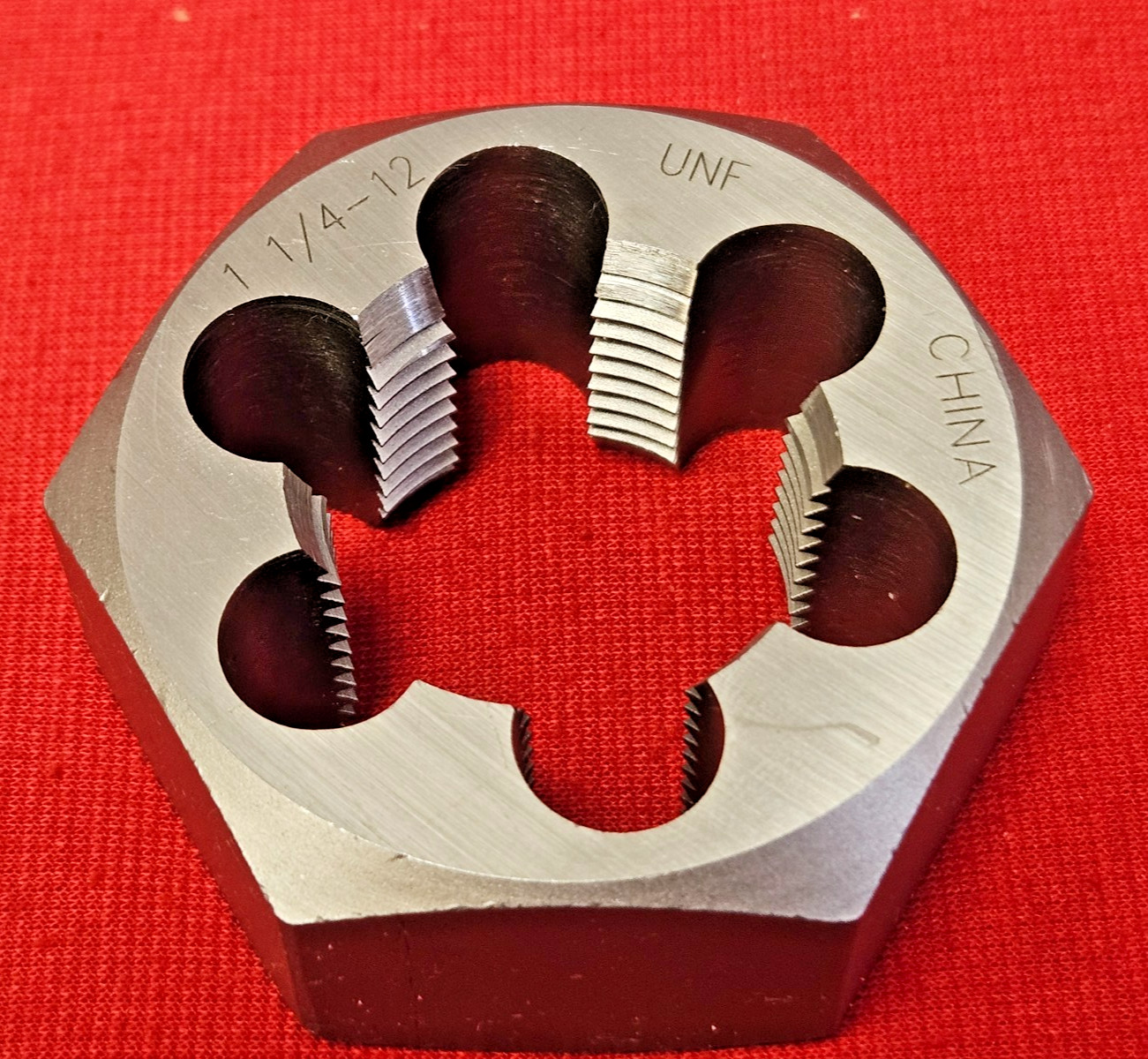 1-1/4-12 NF x 2.2″ Hex Irwin 7271 Rethread Die Carbon Steel RH USA