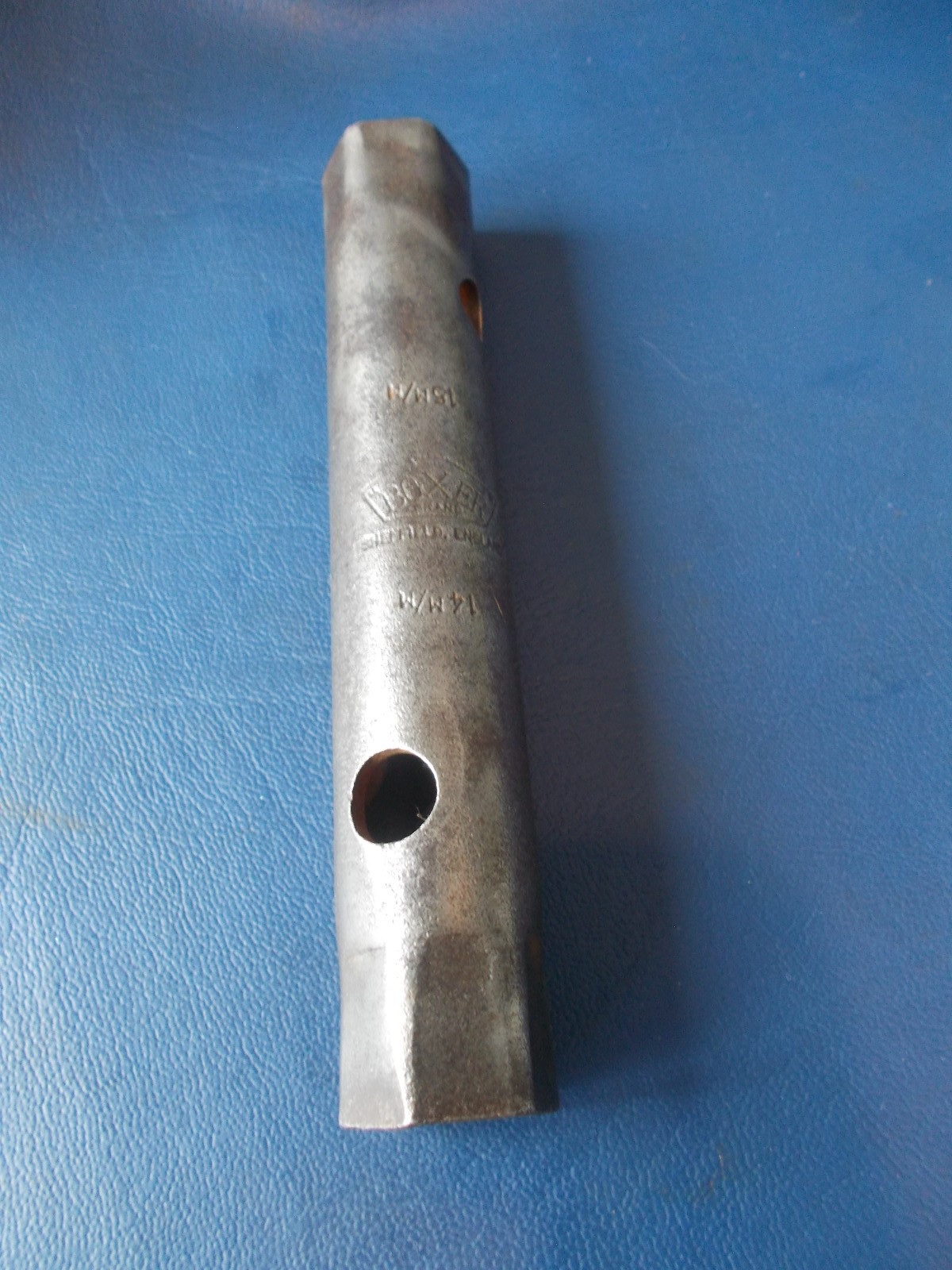Vintage Boxer Brand Box Spanner 14mm x 15mm Made in Sheffield England.