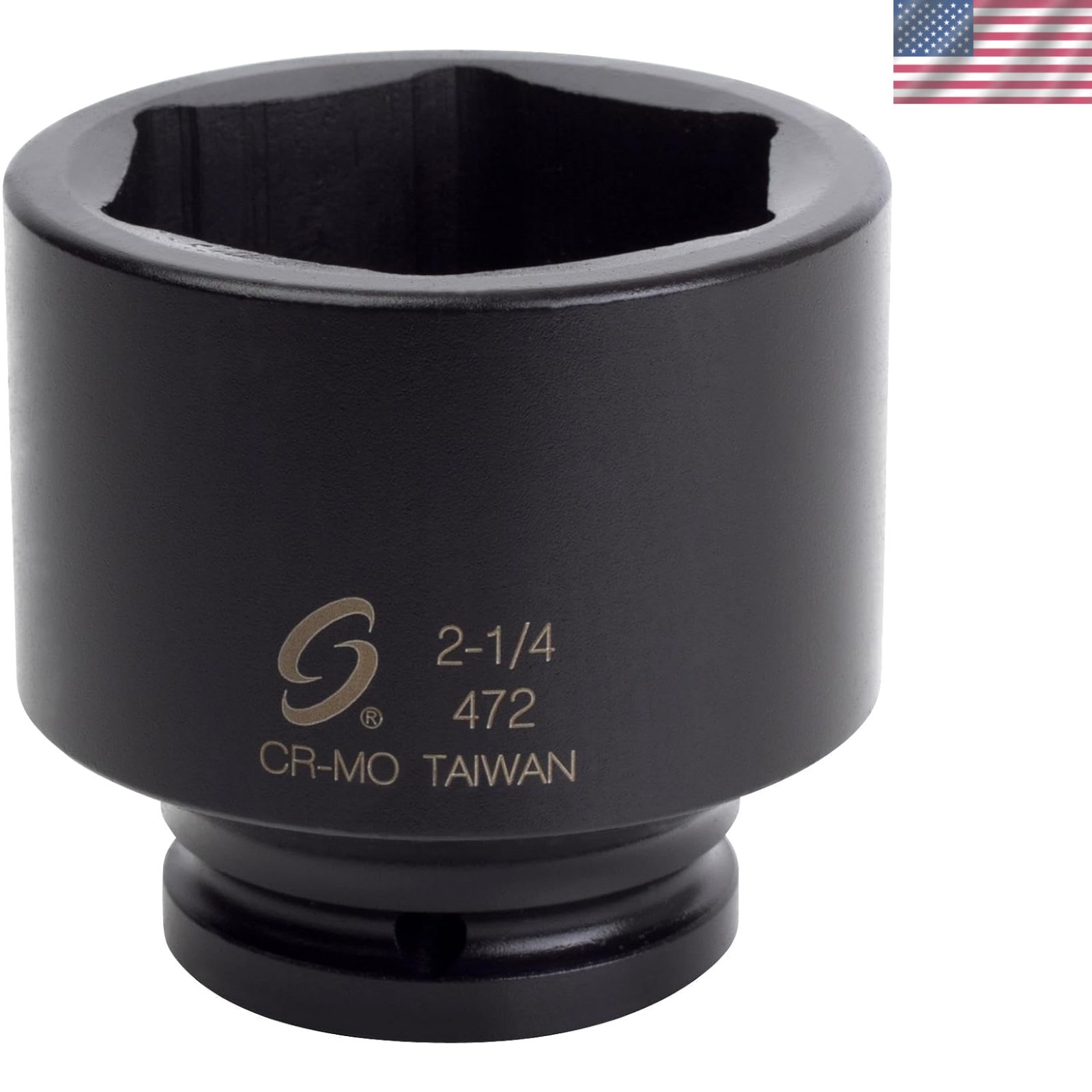 Precision Fit 3/4″ Drive Standard Impact Socket 2-1/4″ – Black Phosphate Finish