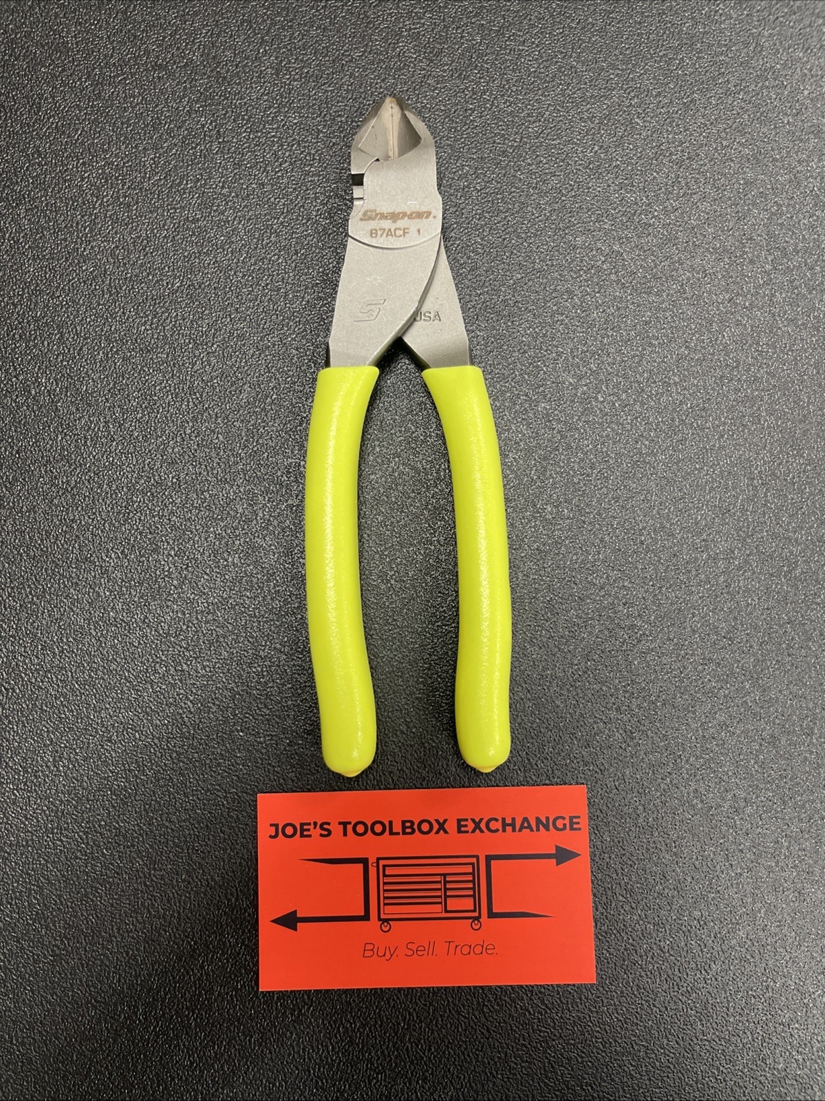Snap-on Tools USA NEW HI VIS Soft Grip 7″ Diagonal Cutter Pliers 87ACFHV