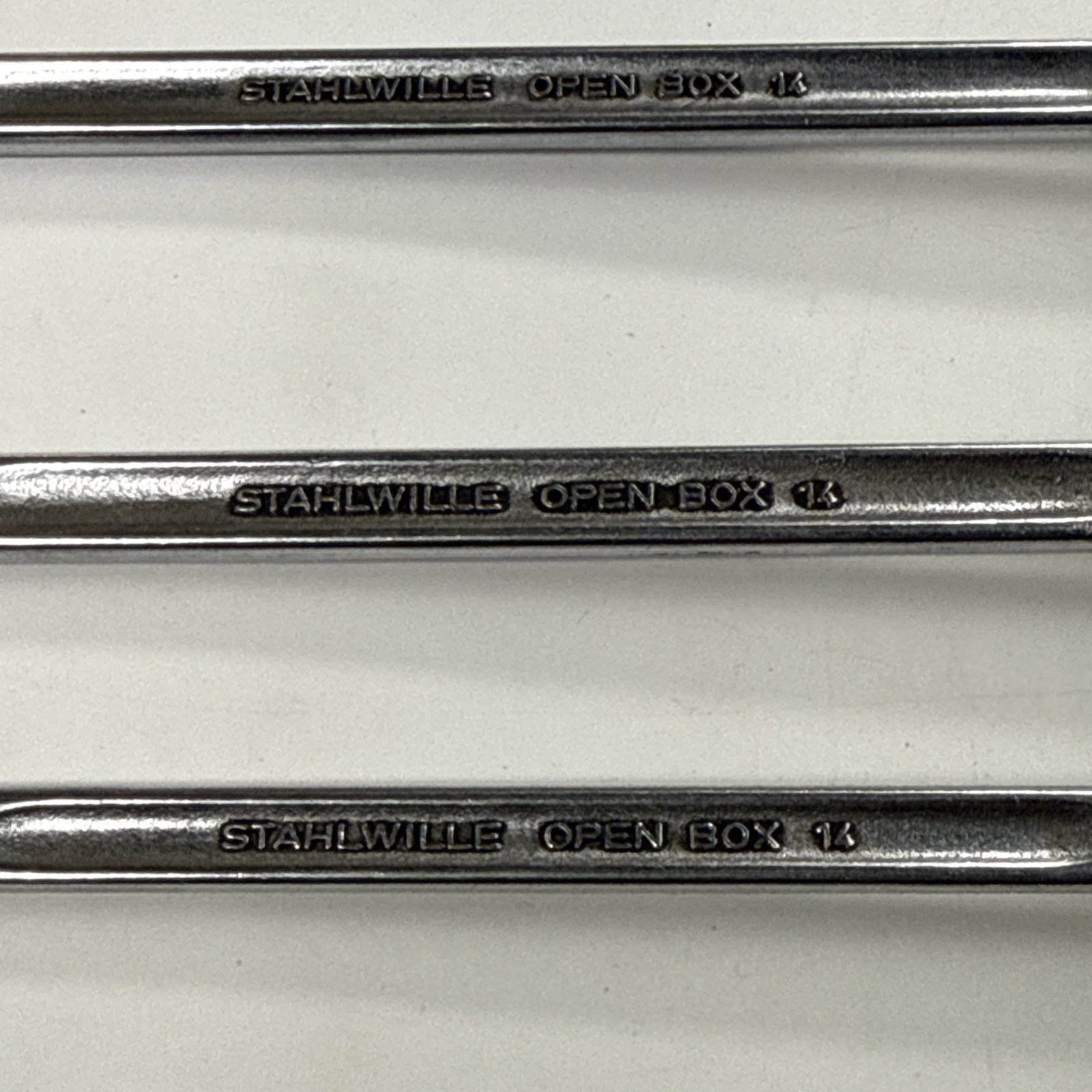 Stahlwille Germany 7 Piece Metric Combination Open Box 14 Wrench Set 11-15 21 22