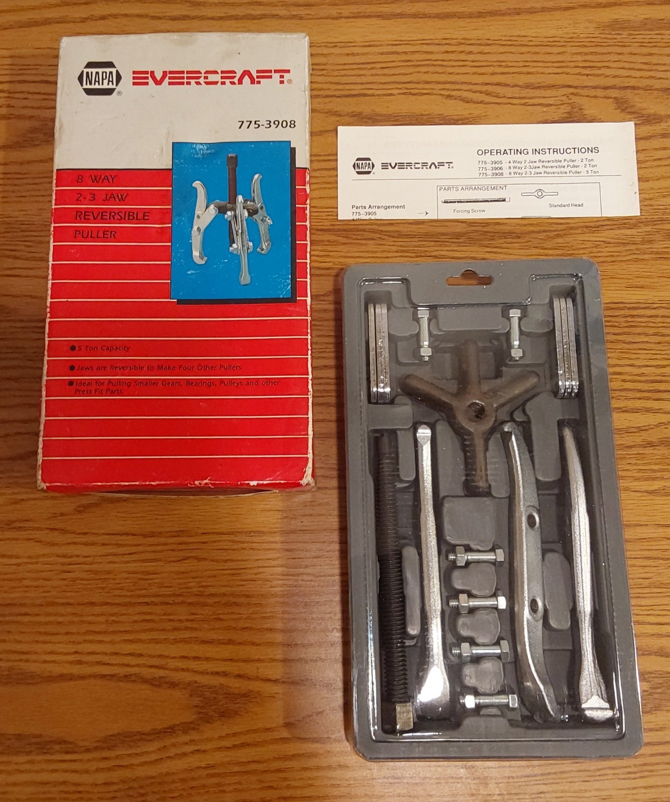 NAPA Evercraft 2-3 Jaw Reversible Puller Jaw Puller