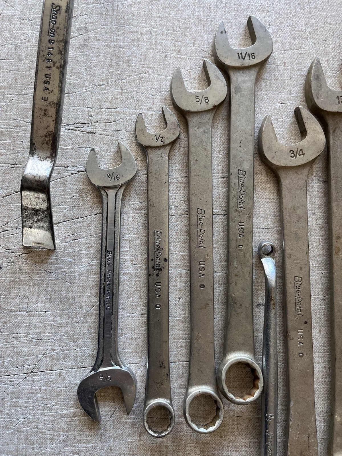 Snap On (vintage Lot Of 9) Wrenches Specialty Tools (Bluepoint) – See Photos