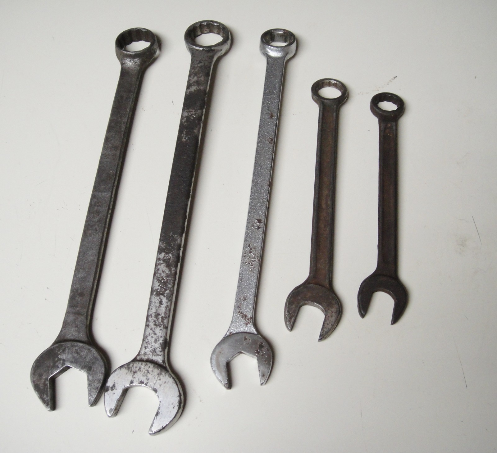 LOT of 5 VINTAGE COMBINATION WRENCH 12 POINTS 11/16 IS 6 POINT; MAC&OTHER BRANDS