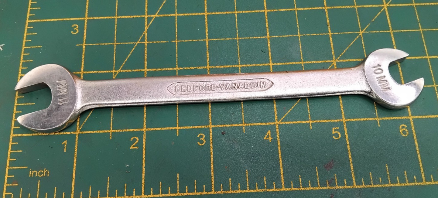 Vintage Bedford 10mm 11mm Open Ended Spanner LT24049-LL