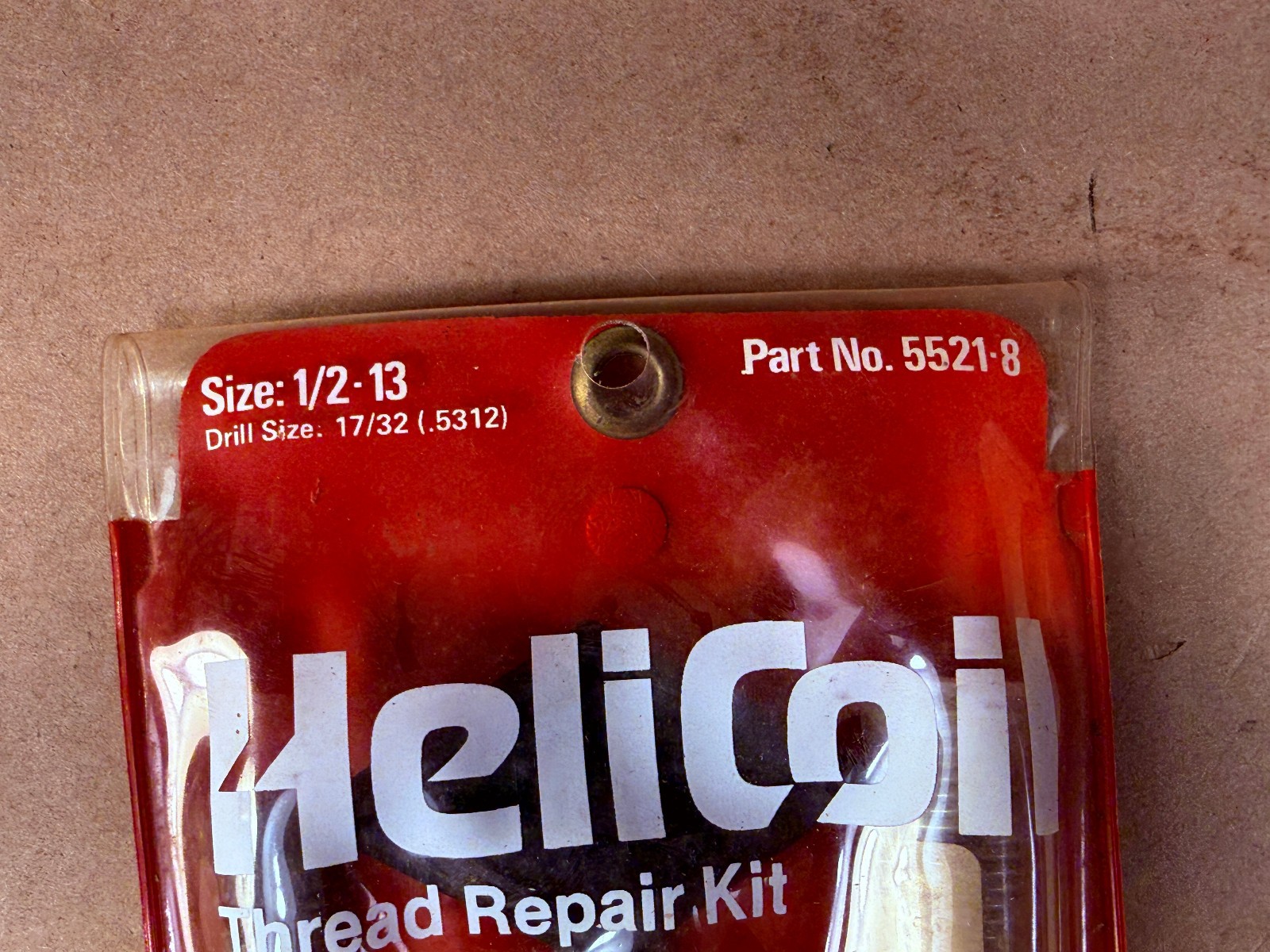 1/2-13 Helicoil USA Thread Repair Kit 6 Inserts Part 5521-8 – New Old Stock