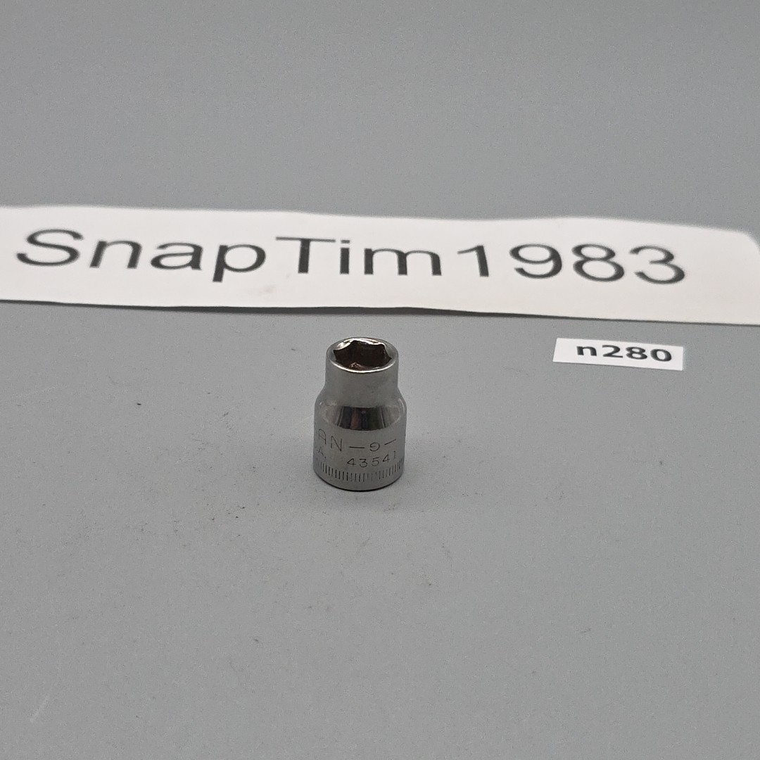 Craftsman Tools 9mm Socket 6 Point 3/8″ Drive Inverted G1 43541 USA