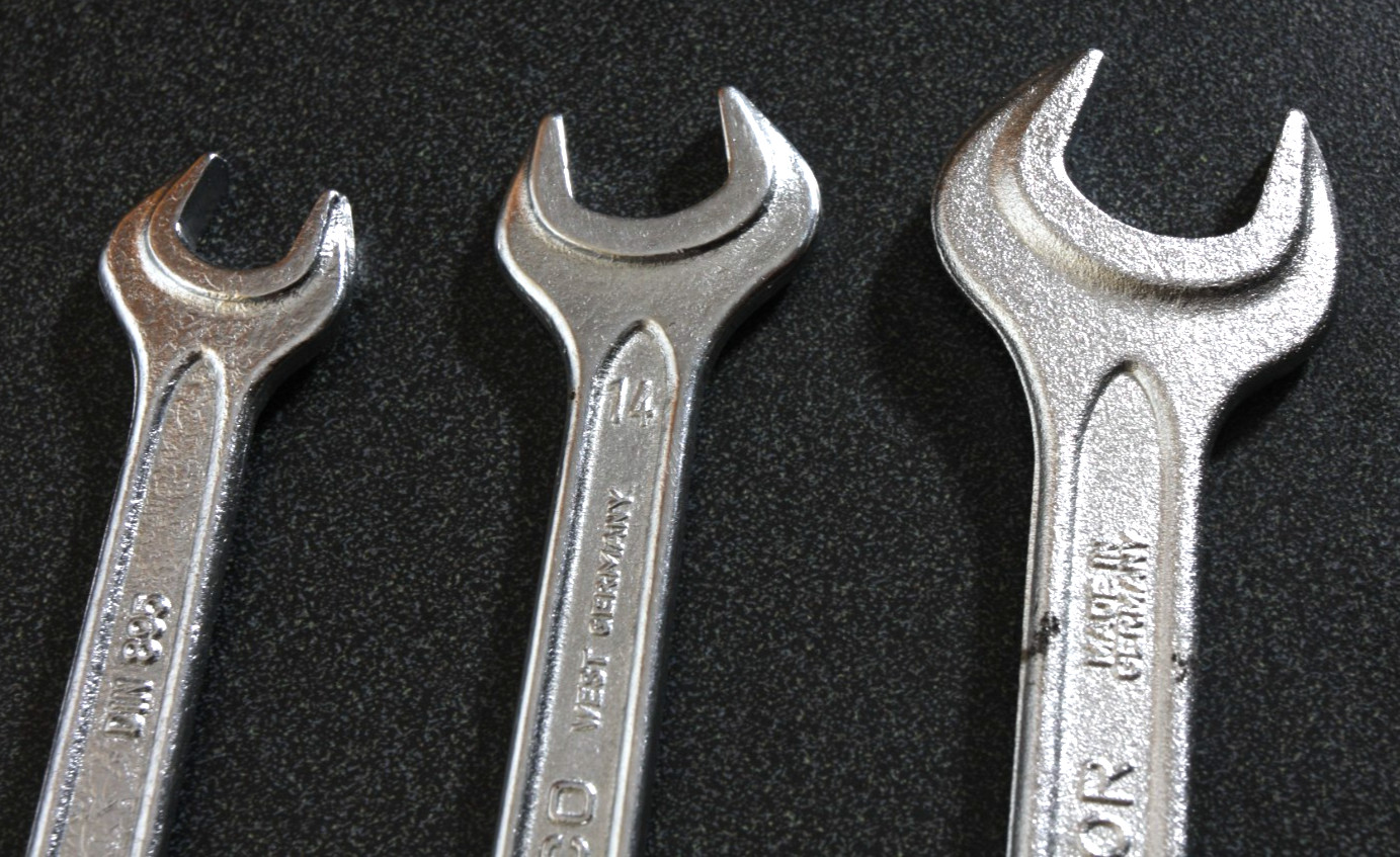 Mercedes-Benz Metric Wrench Set Matador Heyco Open-End 19mm 17mm 14mm 13mm 11mm