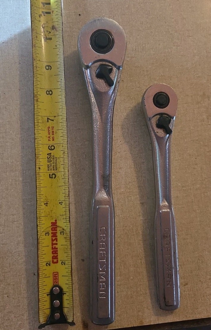 LOT OF 2 Craftsman USA 1/2″ VR 44809 Ratchet 3/8″ VR 44808 ratchet