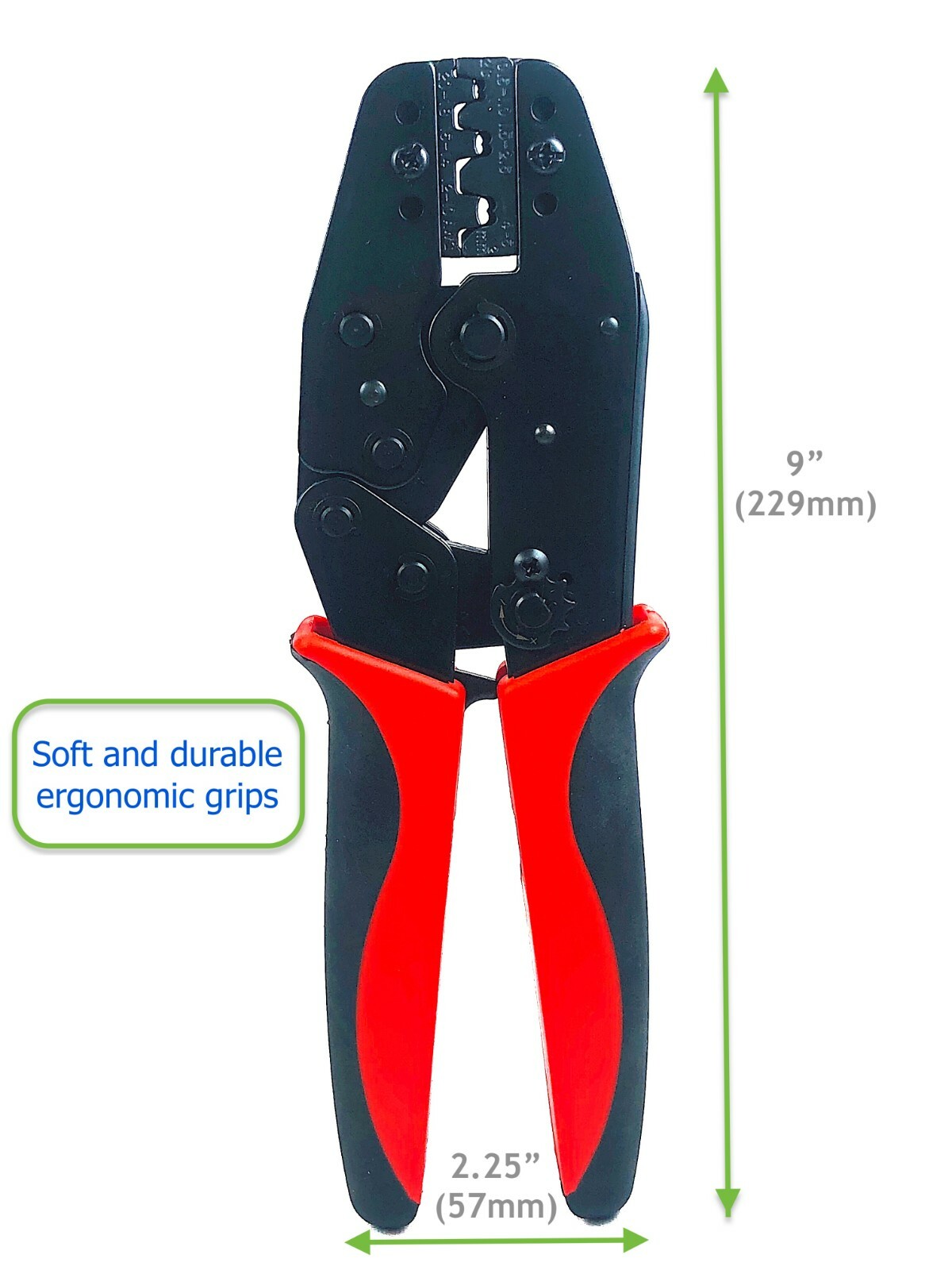 Ratchet CrimpTool Interchangeable Die Non-insulated Open Barrel Terminal
