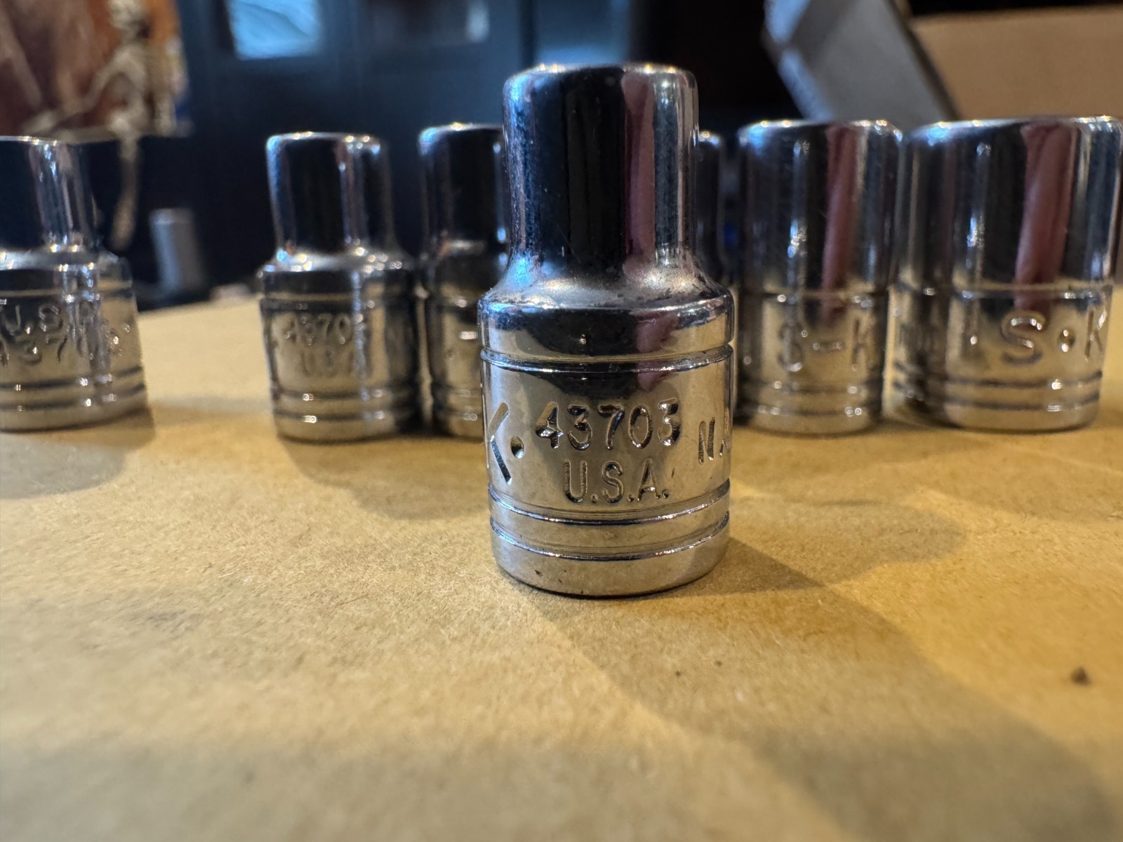 SK S•K tools 1/4 12 point sockets 5mm 5.5mm 7mm 8mm 11mm MADE IN THE USA