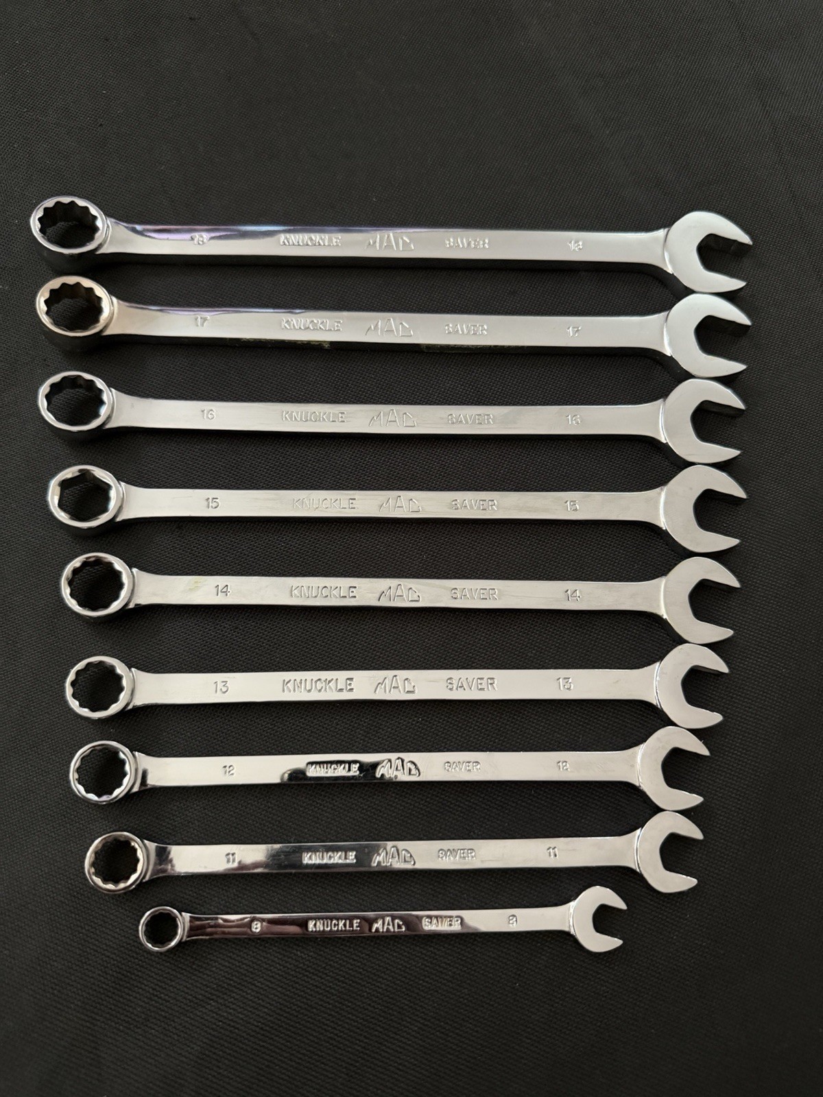Mac Tools 9 Piece Metric Knuckle Saver Wrench Set – 8-18 – MCLKS –