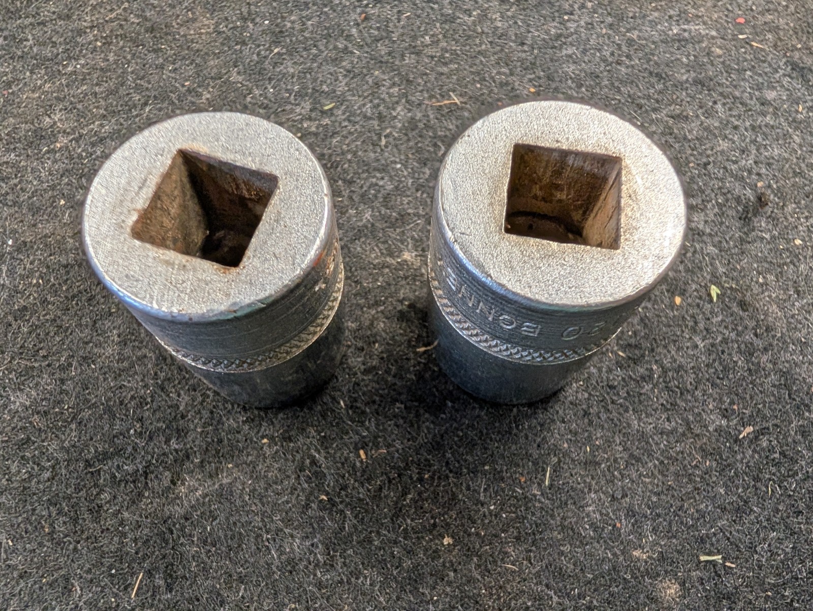 Bonney 1/2 drive socket Lot Of 2 4118, 4120 9/16, 5/8
