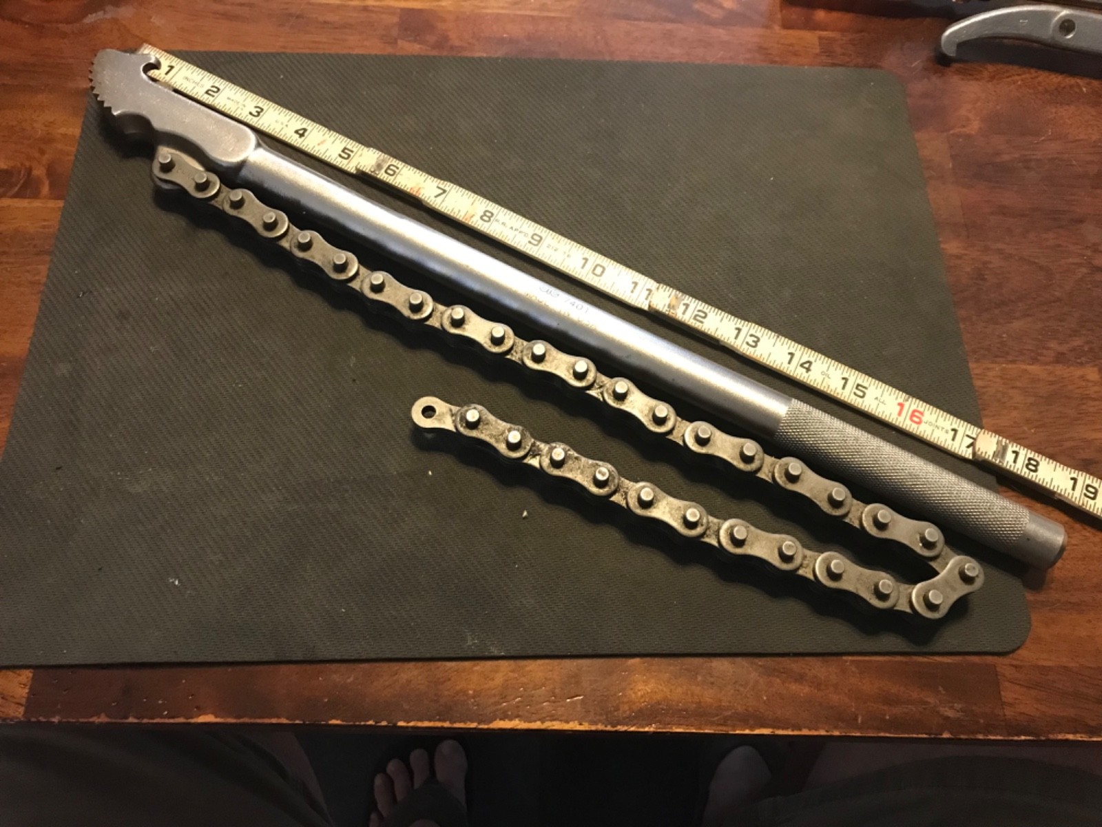OTC Tools Heavy Duty Ratcheting Chain Wrench 7401 24″ Chain / 19″ Handle
