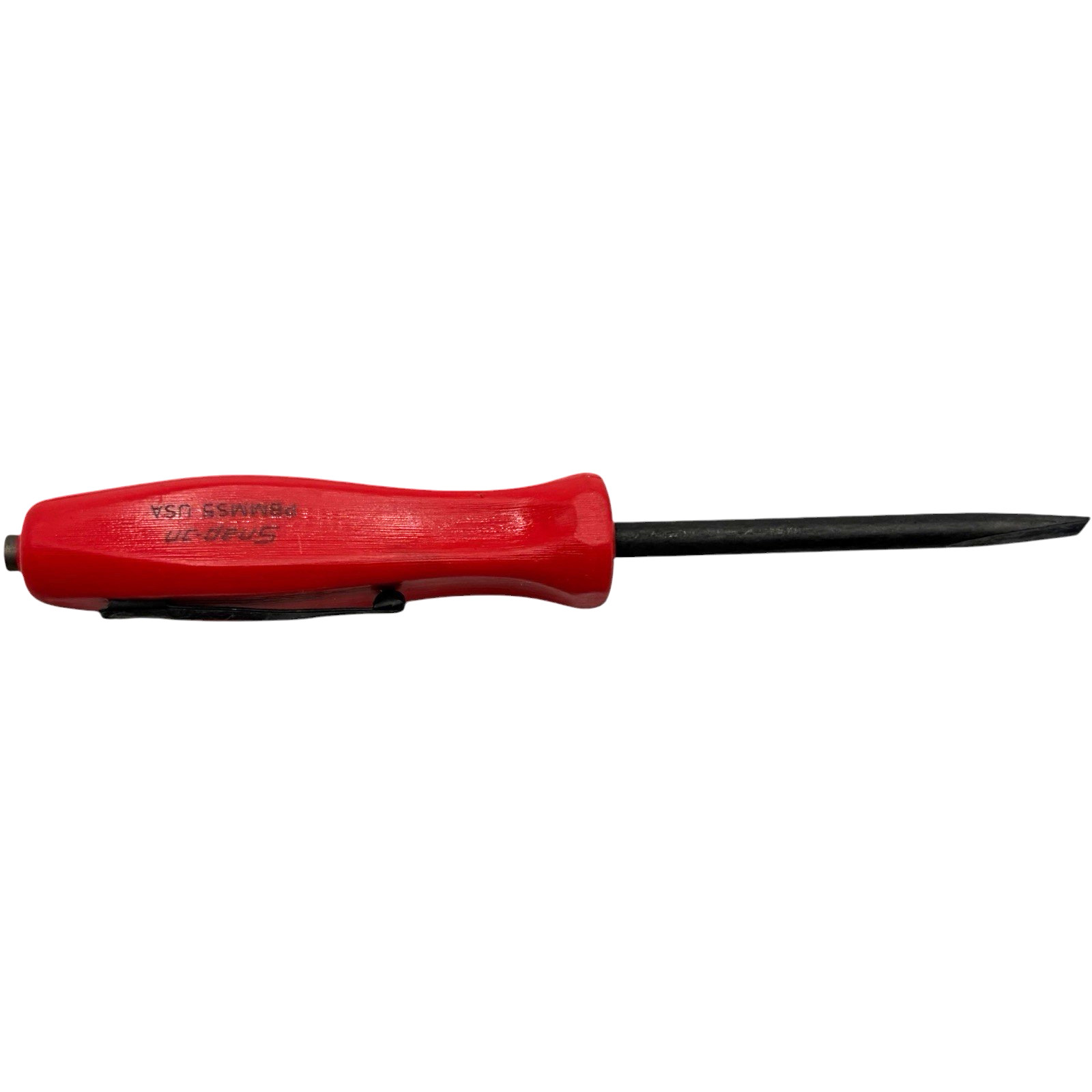 Snap On Tools Mini Magnetic Pocket Pry Bar Red 5 inch Straight Blade