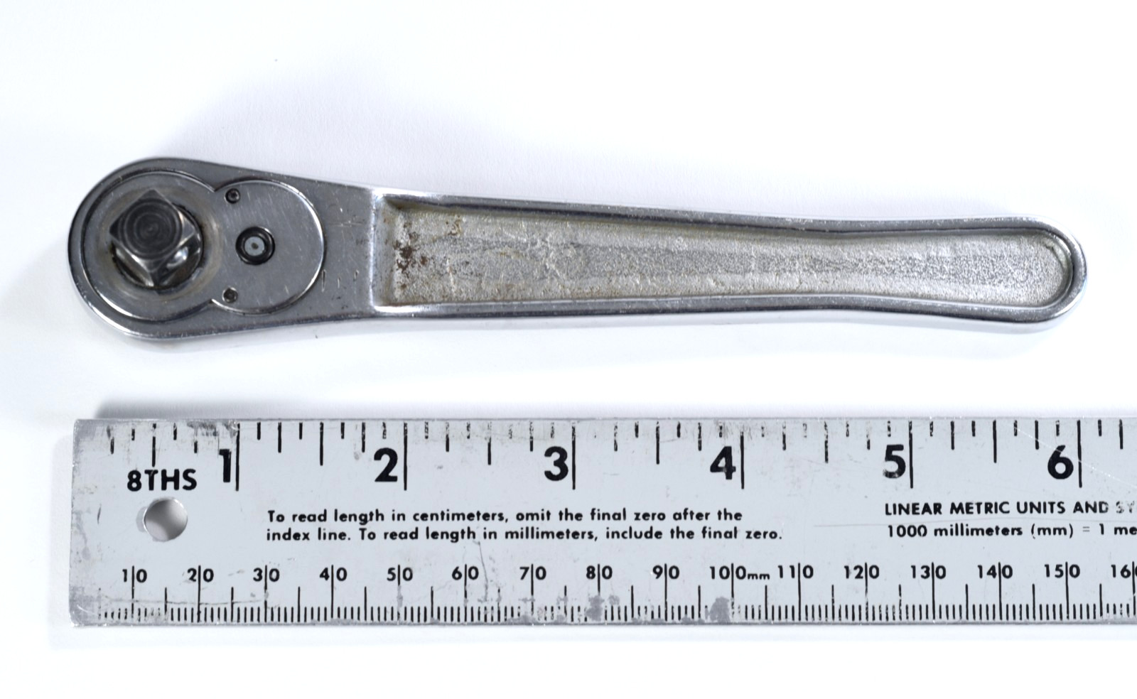 Vintage Snap-on FV71 3/8” Drive Ratchet – Made in USA – 6” Length