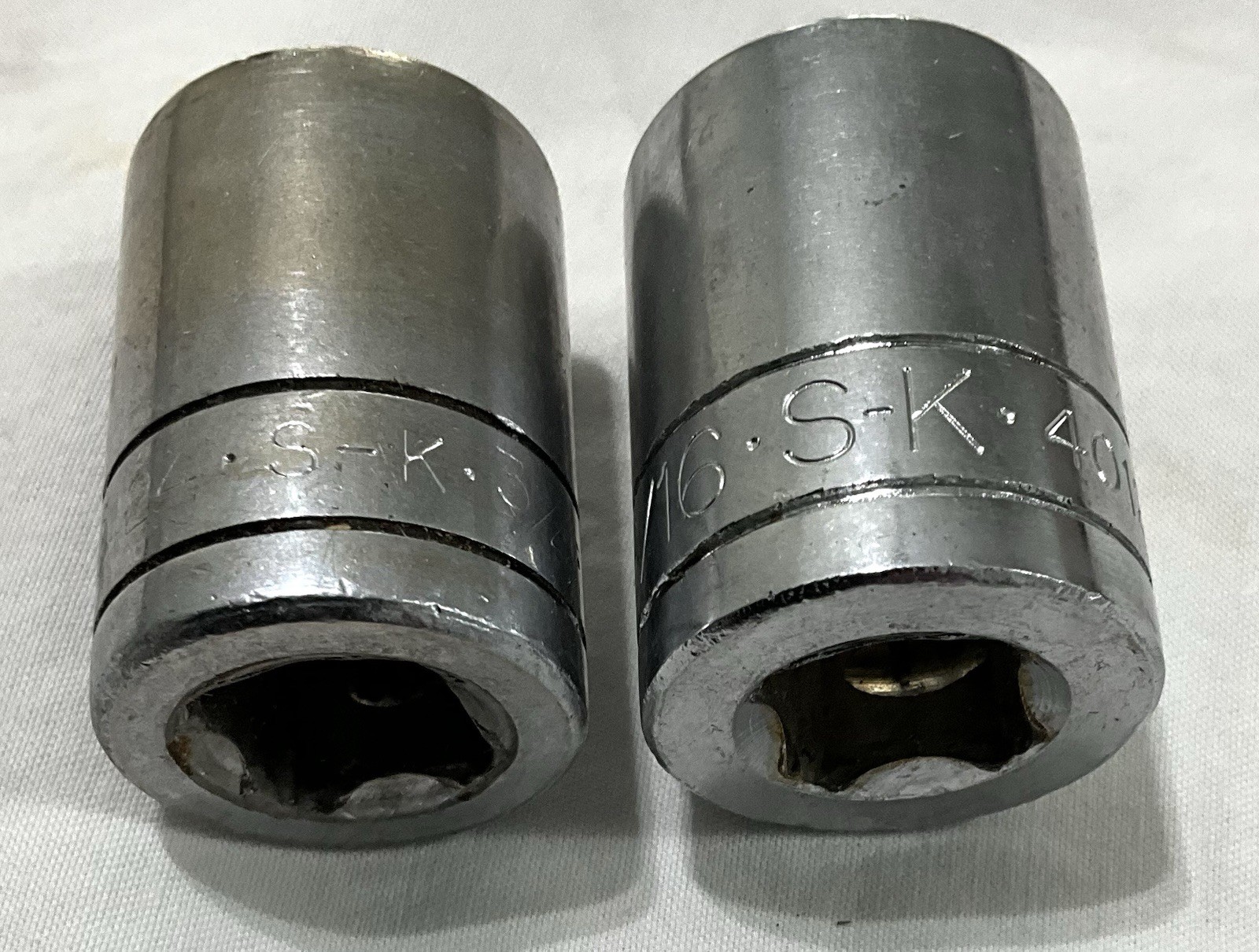 S-K USA 40124 3/4 & 40126 13/16 In SAE 1/2” Drive 12 Point Socket