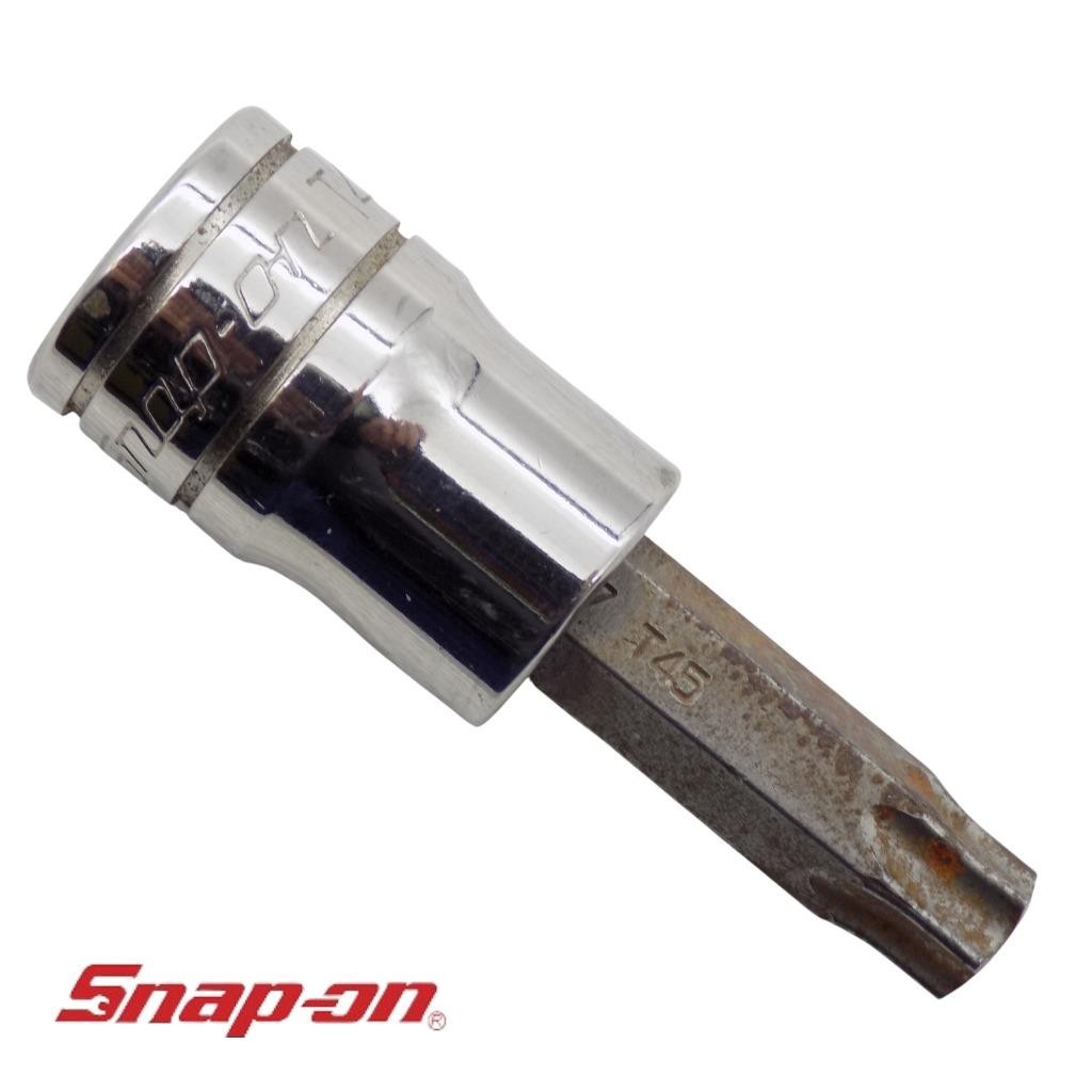 Snap-on Tools USA 3/8″ Drive T45 Torx Standard Bit Socket Driver FTX45E GUC F/S
