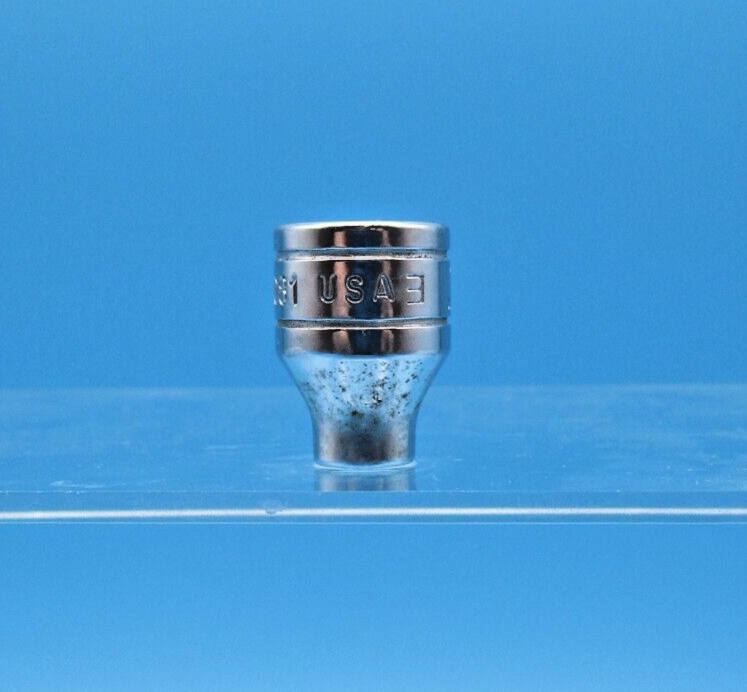Snap On 1/4″ Socket 3/8″ Drive 6 Point Standard SAE FS081 USA Vintage