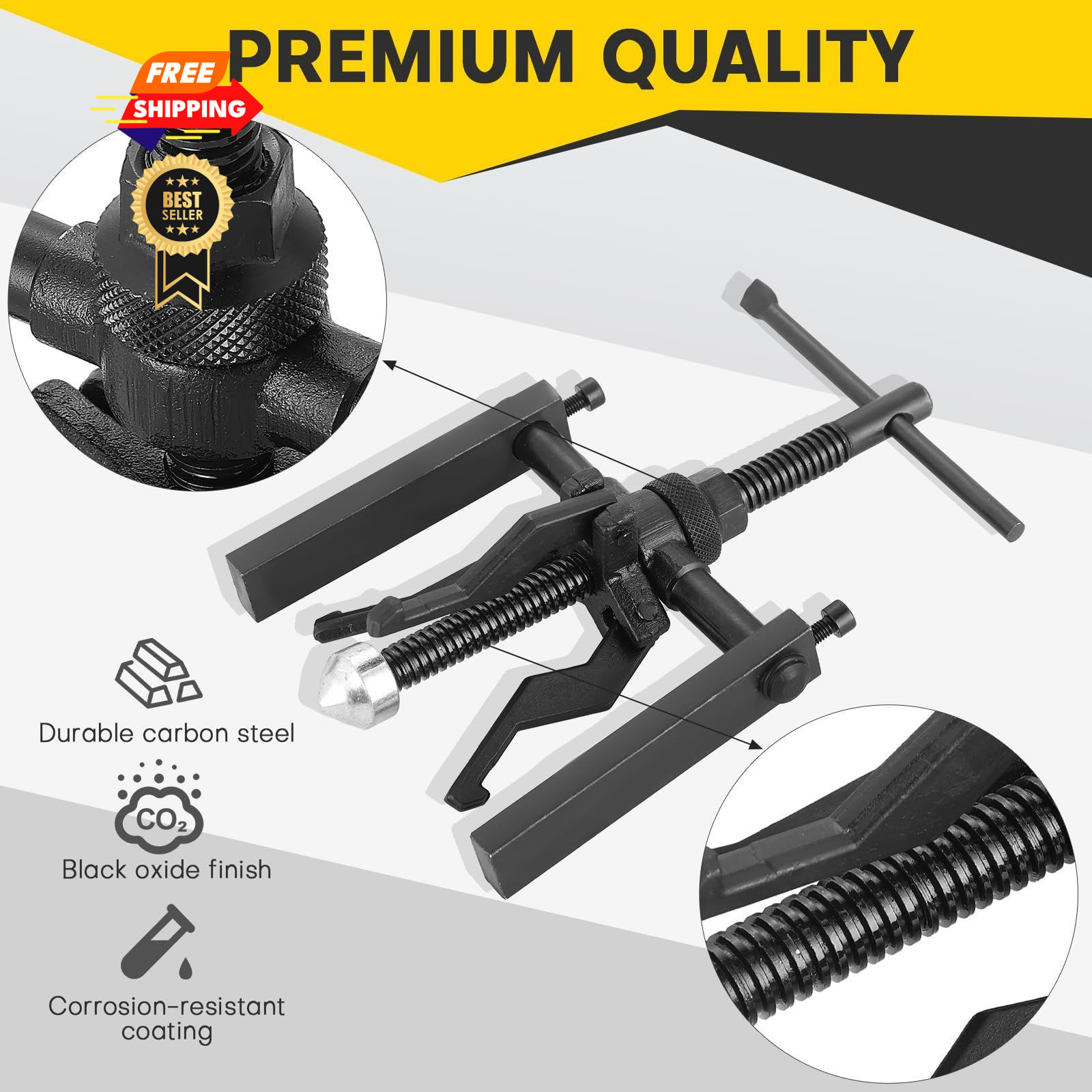 Acymner 3 Jaw Inner Bearing Puller Set