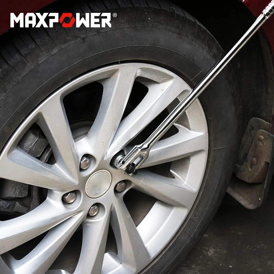 Dual-Drive 18″ Breaker Bar Flex Handle 1/2″ & 3/8″ Phosphated Drive Tool