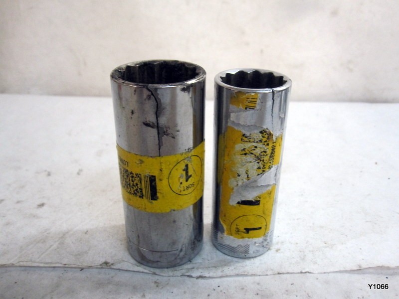 craftsman 7pcs mixed set Sockets with damage see description