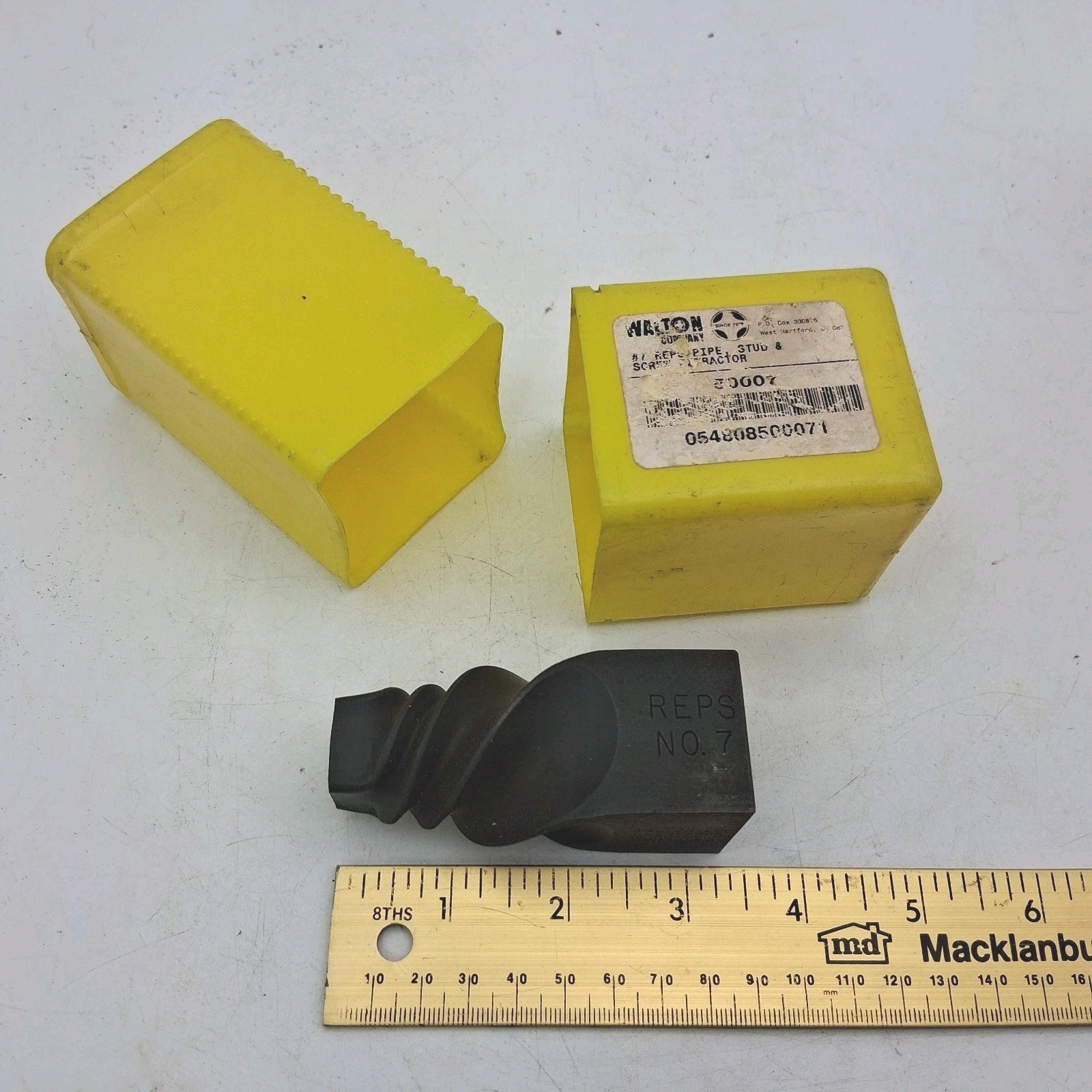 NOS WALTON #7 REPS Pipe Extractor 50007 For Pipe 1-1/4″, 2″ Stud Screw USA