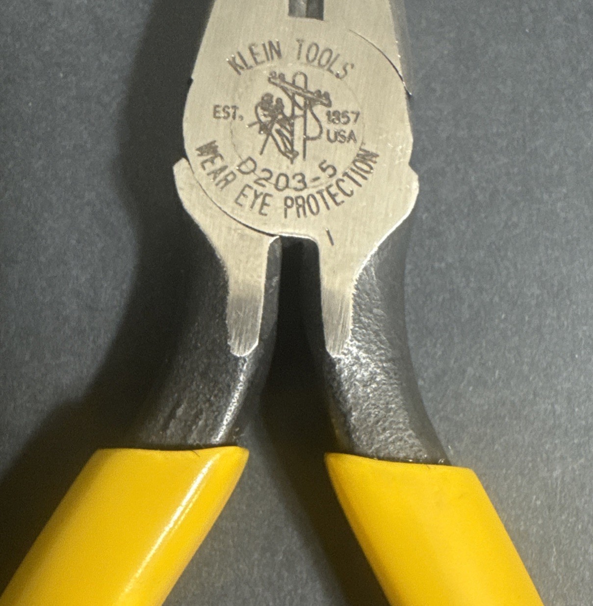 1996 VINTAGE KLEIN TOOLS D203-5 NEEDLE NOSE SIDE CUTTING PLIERS 5” NOS USA RARE