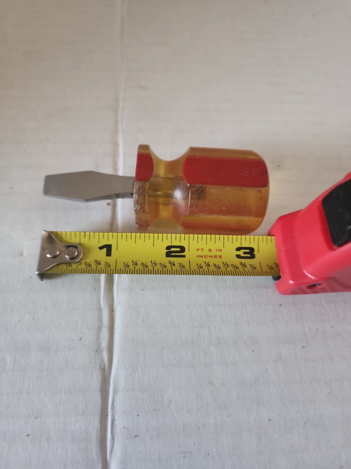 Mac Tools USA PN2S 3/8″ Flat Slotted Stubby Screwdriver Hard Plastic Handle