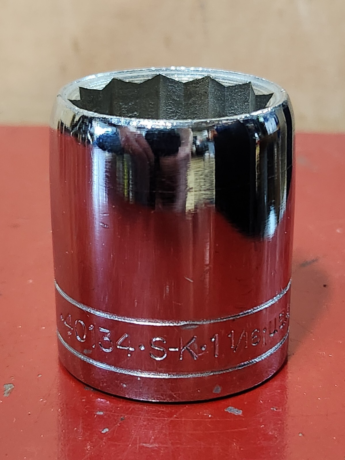 SK 1/2″ Drive 1-1/16″ Shallow Socket 40134 12pt Many Styles NOS Vintage USA