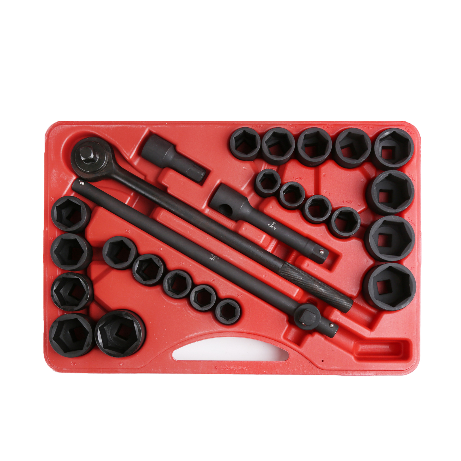 27pc Impact Socket Set 3/4″ Drive Metric & SAE Cr-V Standard Car Mechanic Tools
