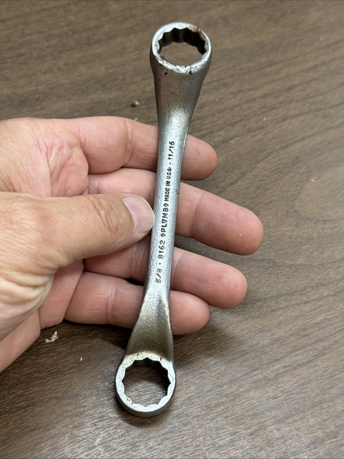 Plomb Stubby Wrench 5/8 And 11/16” Box End 8162 Deep Offset