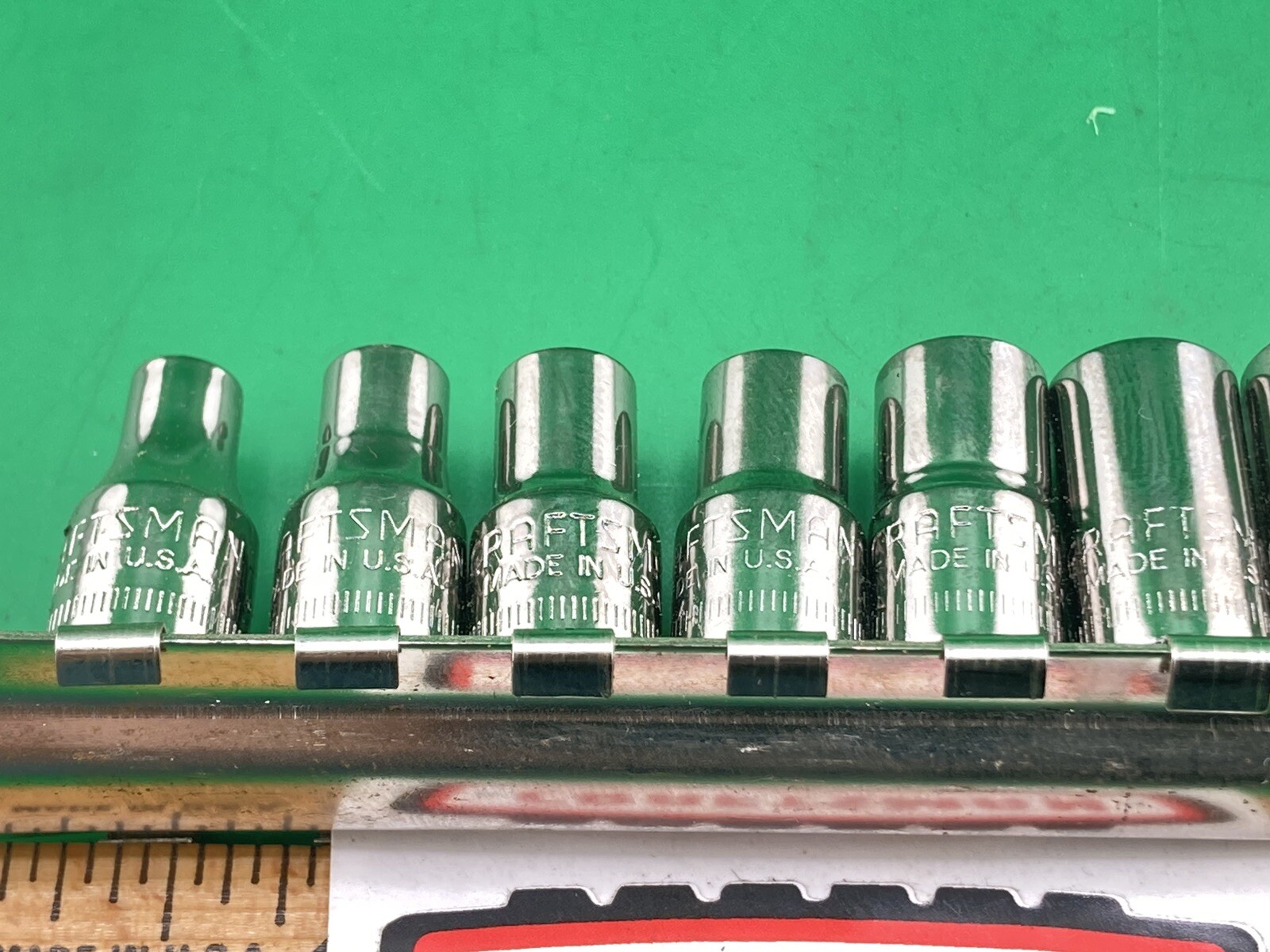 12 Piece Craftsman USA New Metric 1/4”Drive 6 Point Shallow 14mm To 4mm (NOS)