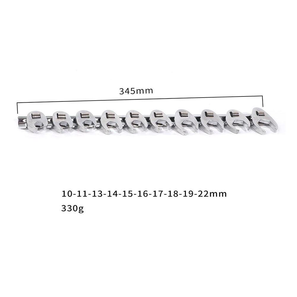38 Inch Wrench Set Essential Sizes from 10mm to 22mm for All Your Projects
