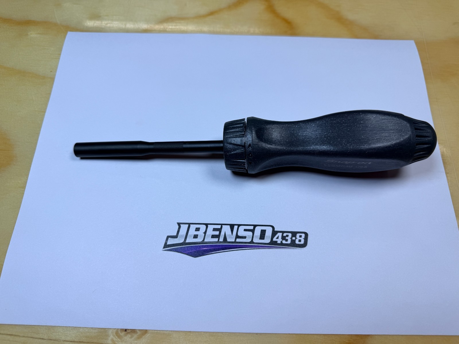Snap-on Tools NEW DARK TITANIUM Ratcheting Screwdriver w/ Black Shaft SSDMR4BDT