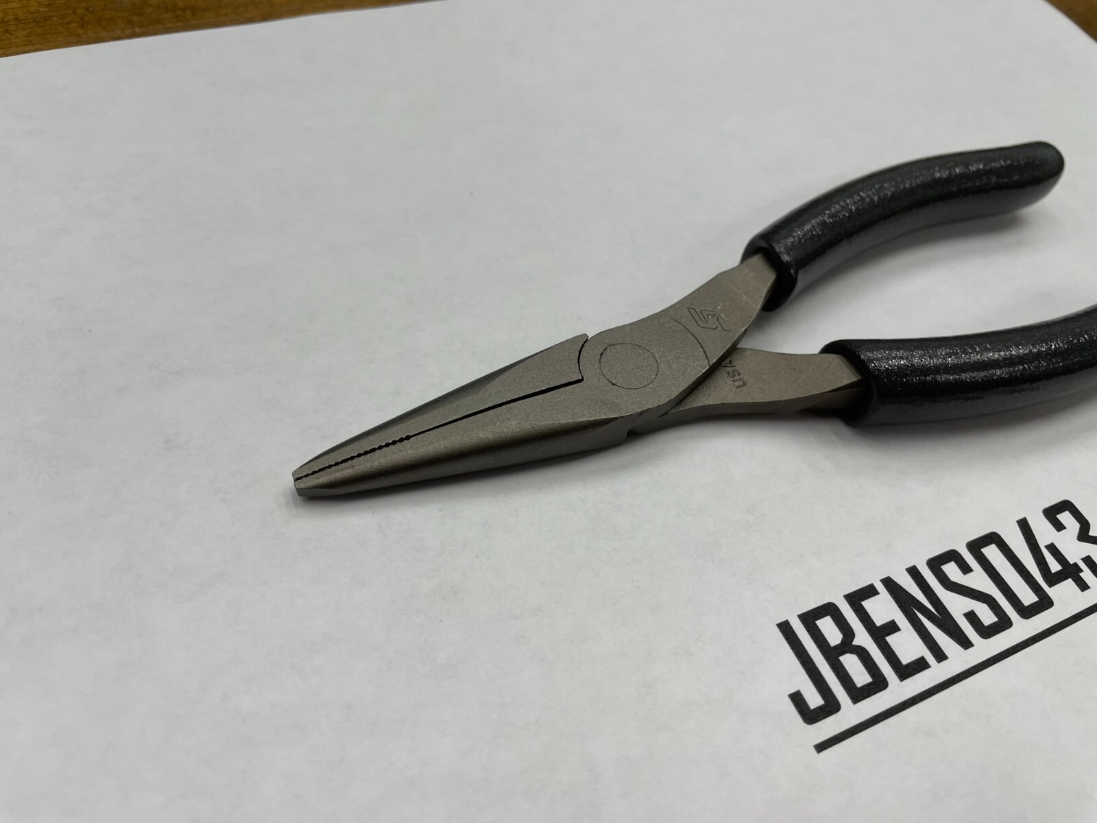 Snap-on Tools USA NEW DARK TITANIUM 6″ Soft Grip Needle Nose Pliers 95ACFDT