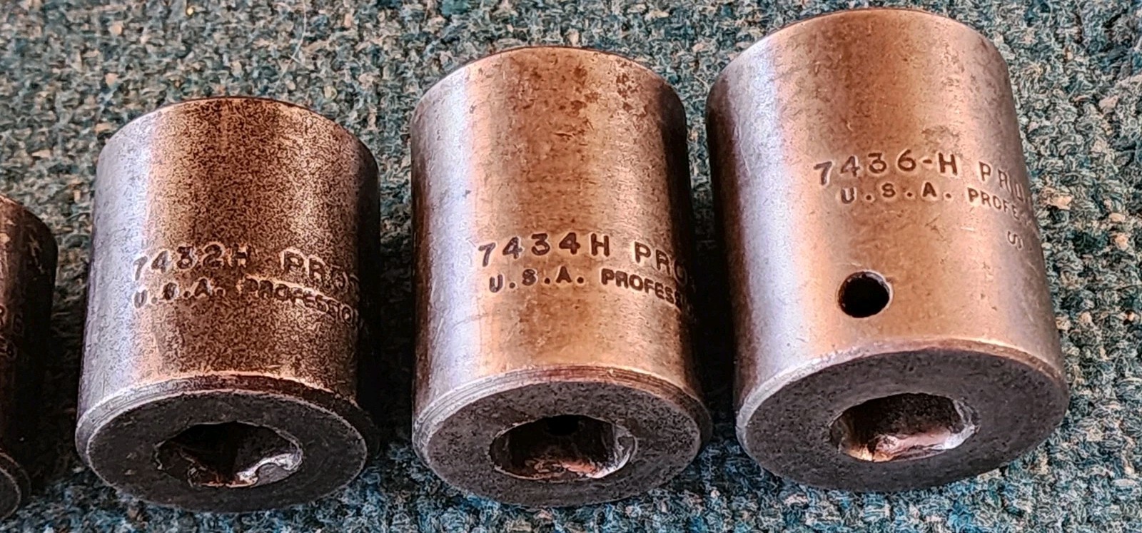 Proto Tools USA 9-Pc 1/2” Drive Impact Socket Set, SAE, 6-Pt w/Tray 1/2″- 1-1/8″